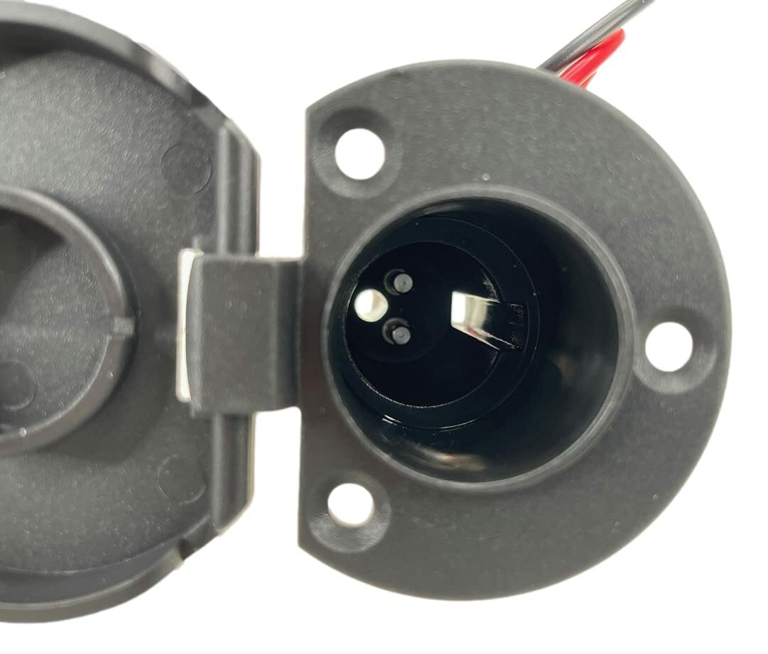 Pactrade Marine Boat 2-Prong Nylon Navigation Stern Light Pole Base Black Cover