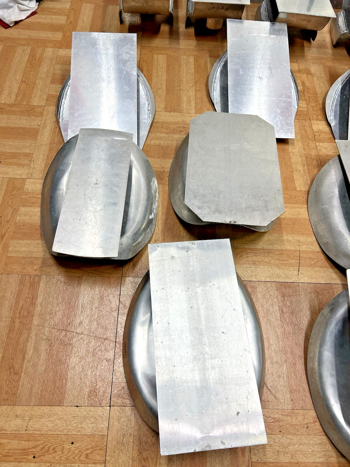 Vintage Aluminum Hat Mold Lot MILLINERY Cowboy factory industrial making metal