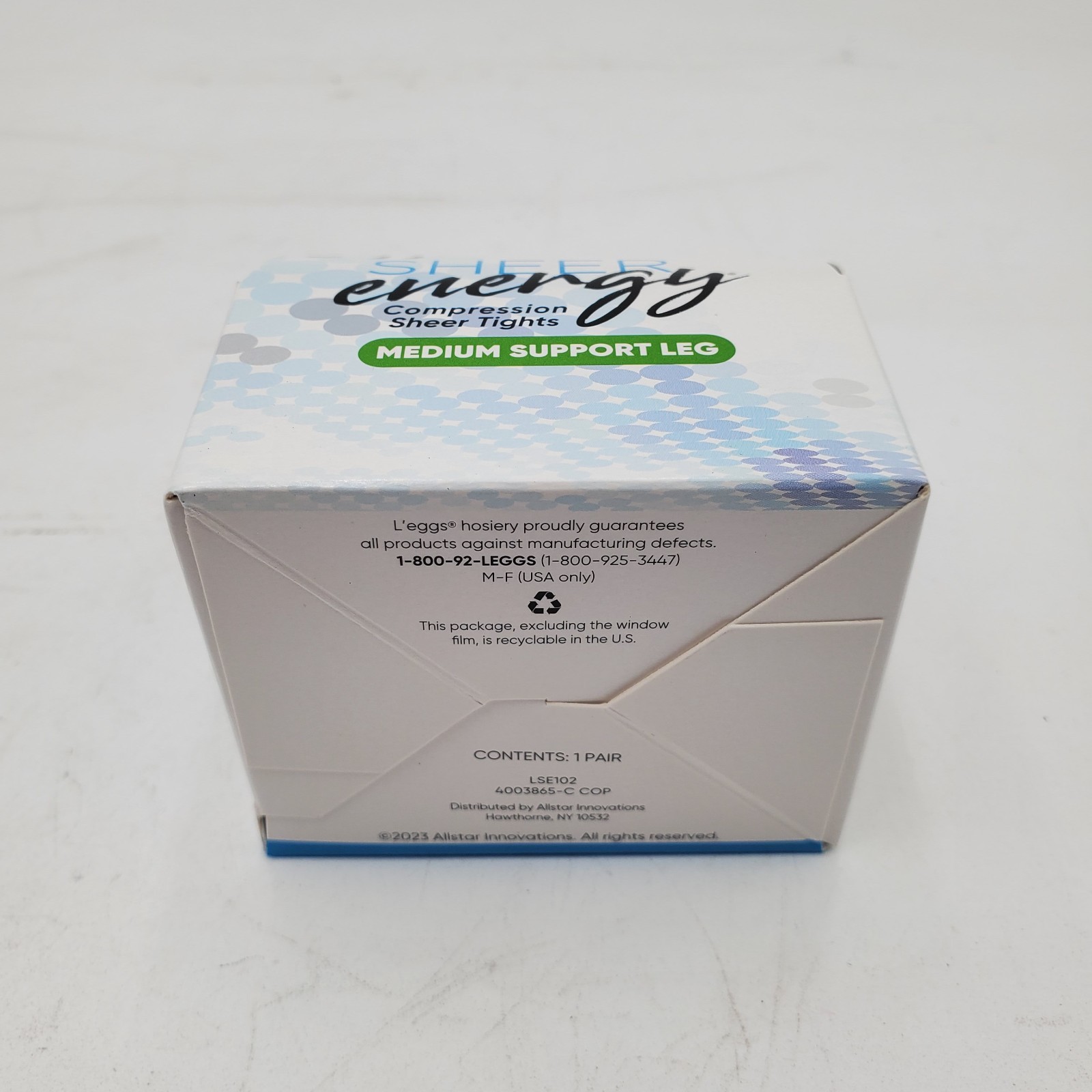 3 Pairs Leggs Sheer Energy Q+ Queen Plus XXL Jet Black Pantyhose Sheer Panty