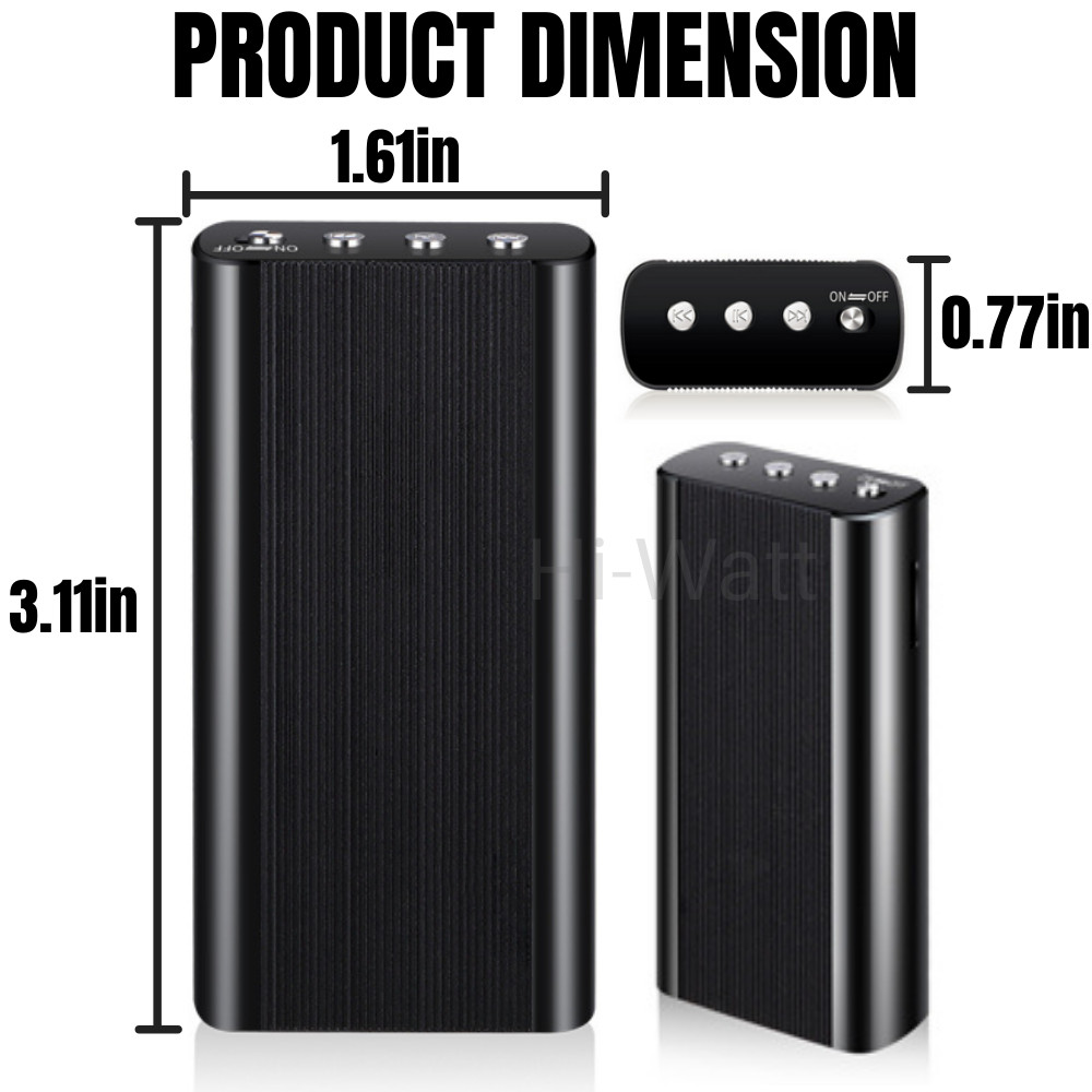 240 Hr Mini MP3 Spy Digital Voice Activated Recorder Audio Recording Device 16GB