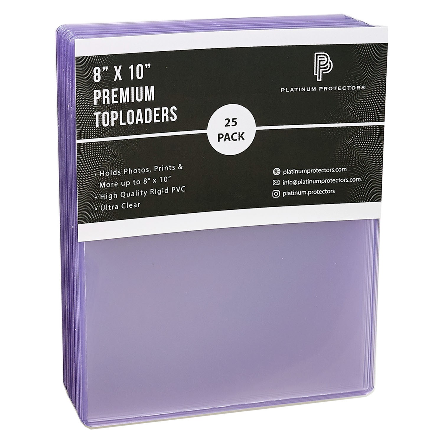 Platinum Protectors 8x10 Toploaders Premium Photo Plastic Rigid Holders Sleeves