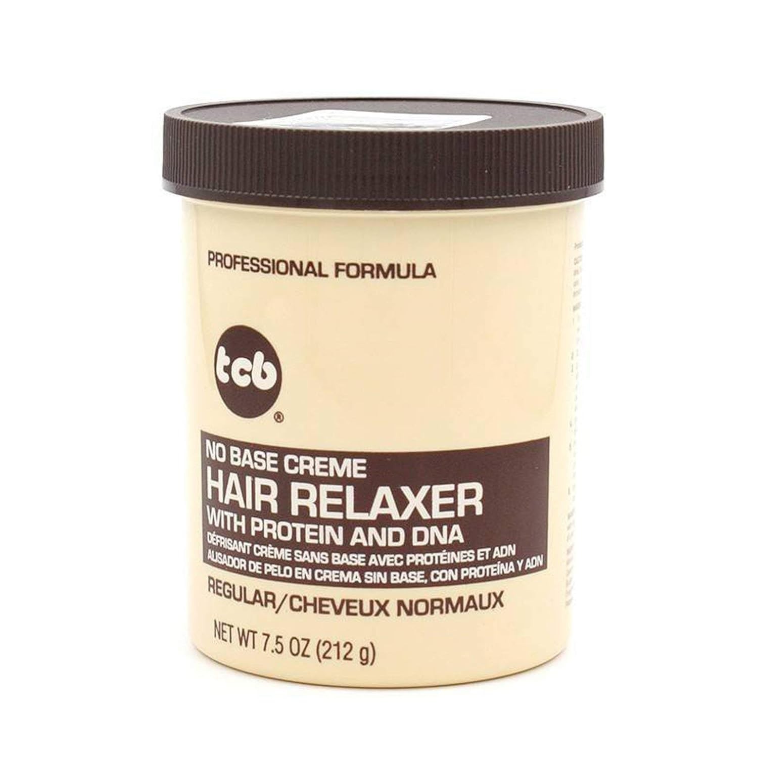 Tcb Hair Relaxer No Base Creme 7.5oz Regular Jar