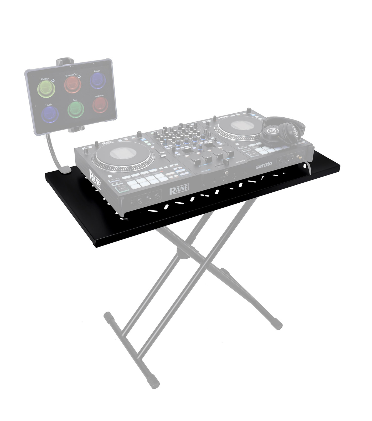 Rockville KS2 Shelf For Z-Stand or X-Stand - Turns Keyboard Stands Into DJ Table