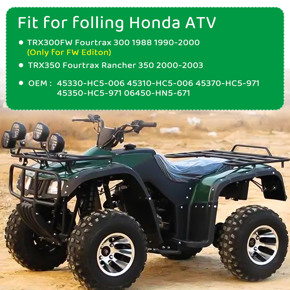 Front Brake Wheel Cylinders & Shoes Kit for Honda Rancher 350 TRX350 2000-2003