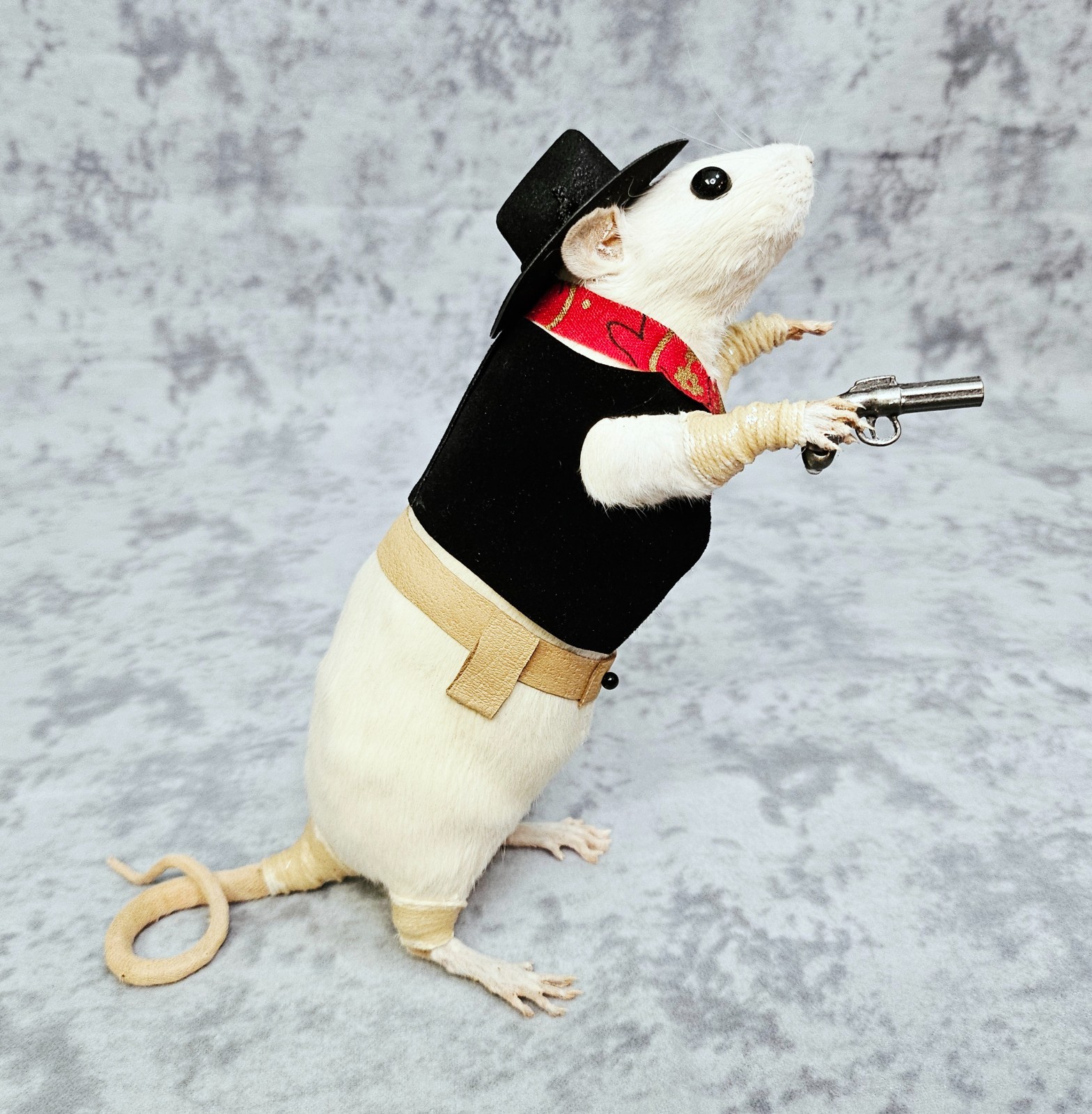 Rat Taxidermy Cowboy Sheriff Rat