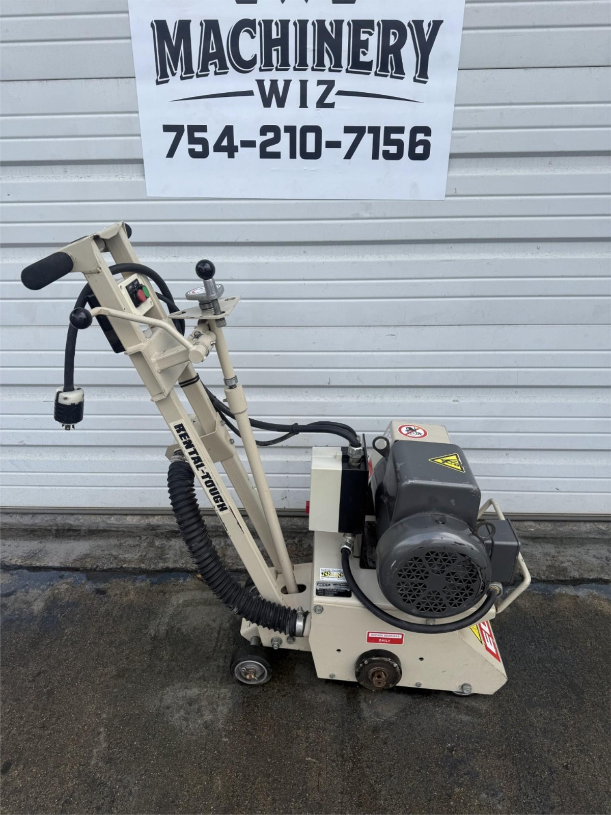 Edco CPM-8 Walk Behind Concrete Scarifier Grinder 220v Single Phase L@@K