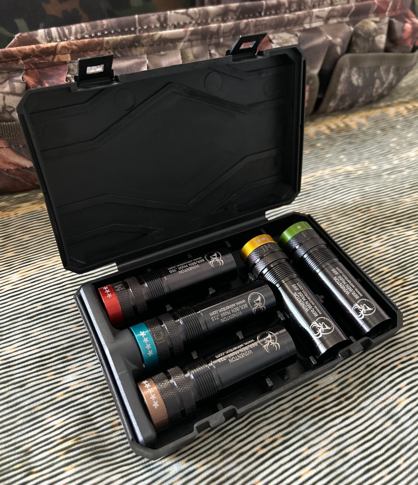 Beretta/Benelli Mobil Thread Extended Choke Tubes Set 12ga Black 5x / Winenton