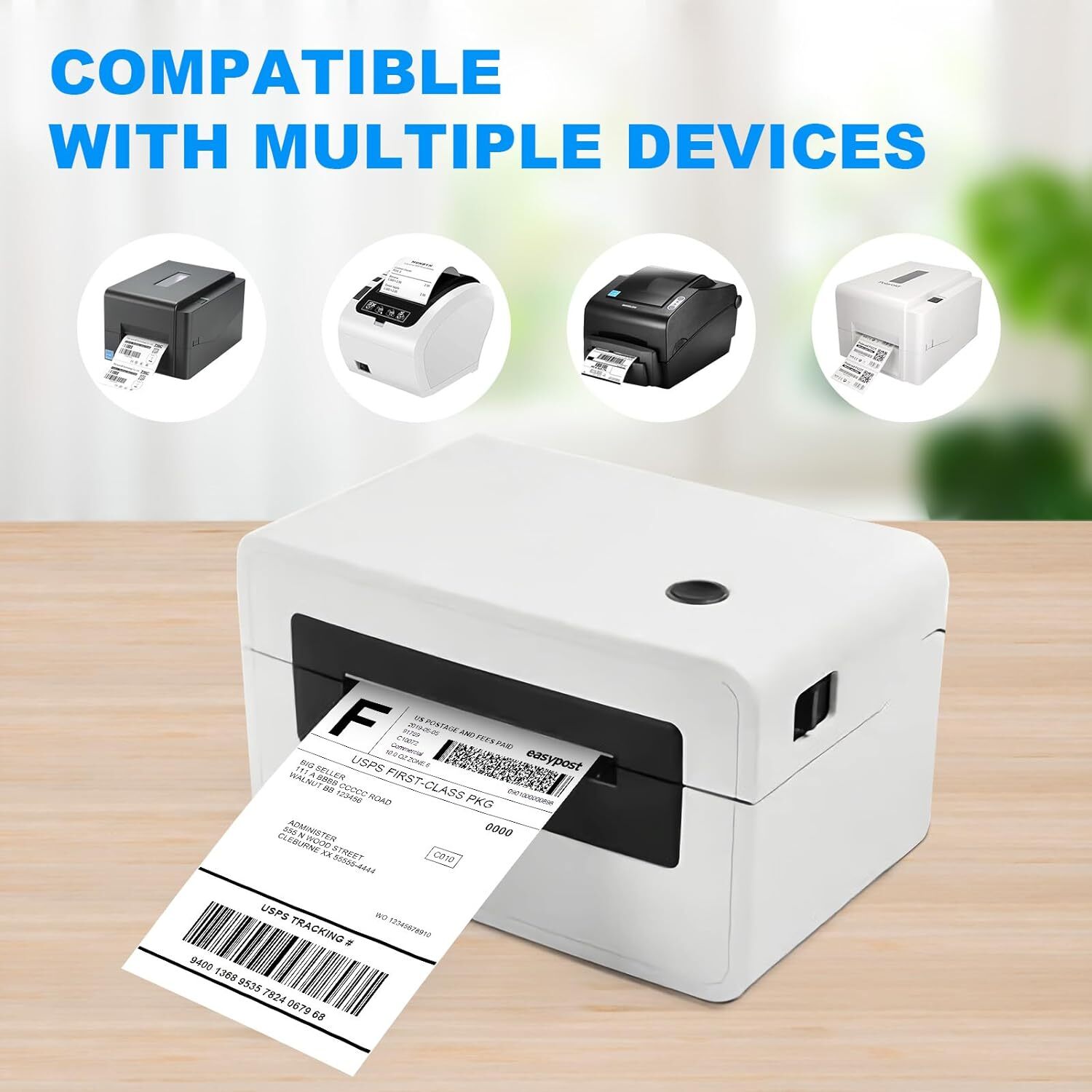 4"x6" Direct Thermal Labels 250/Roll 450/Roll For Zebra Eltron LP2844 ZP450 UPS