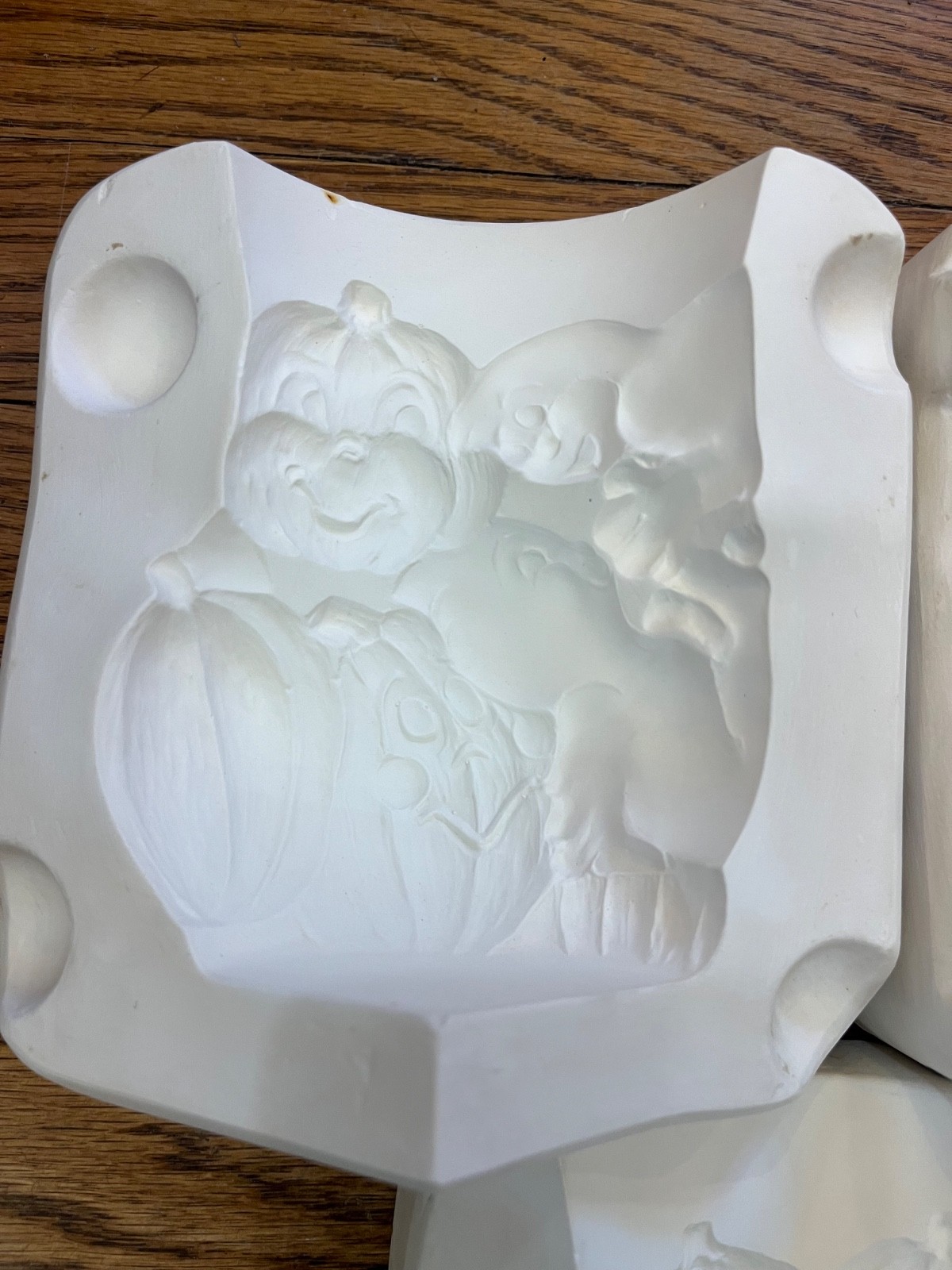 VINTAGE HOLLAND 2951 SMALL PUMPKIN BOWL CERAMIC SLIP CAST MOLD 9"x6.5"