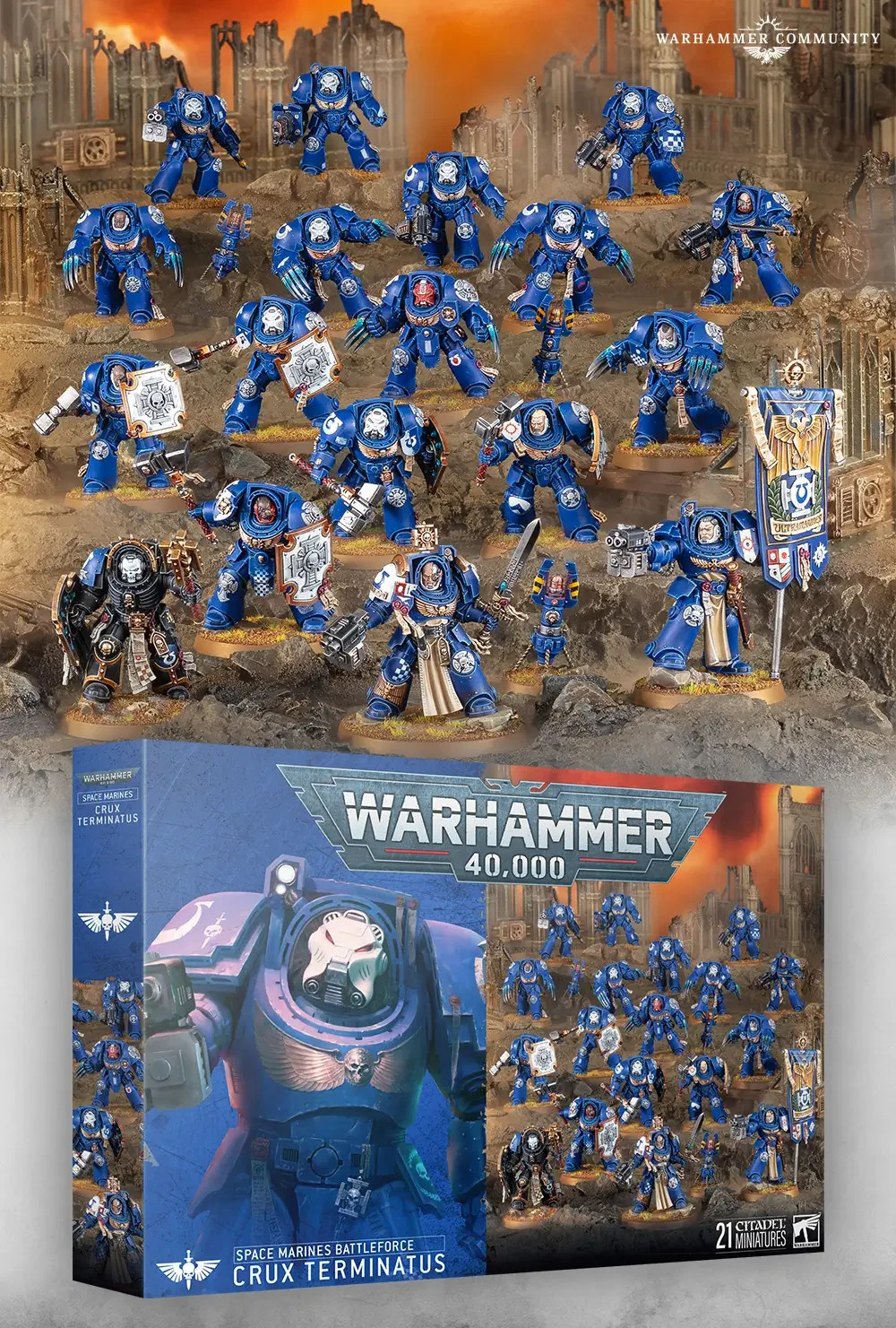 Space Marines Crux Terminatus Battleforce Box - Warhammer