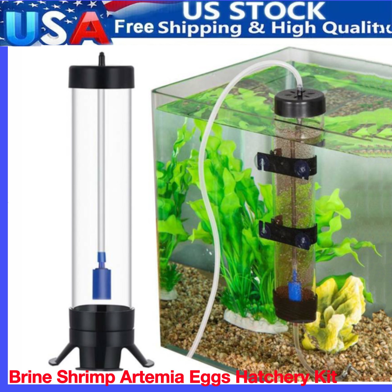 Brine Shrimp Hatchery Fish Tank Shrimp Egg Incubator Aquarium Incubation Equipme