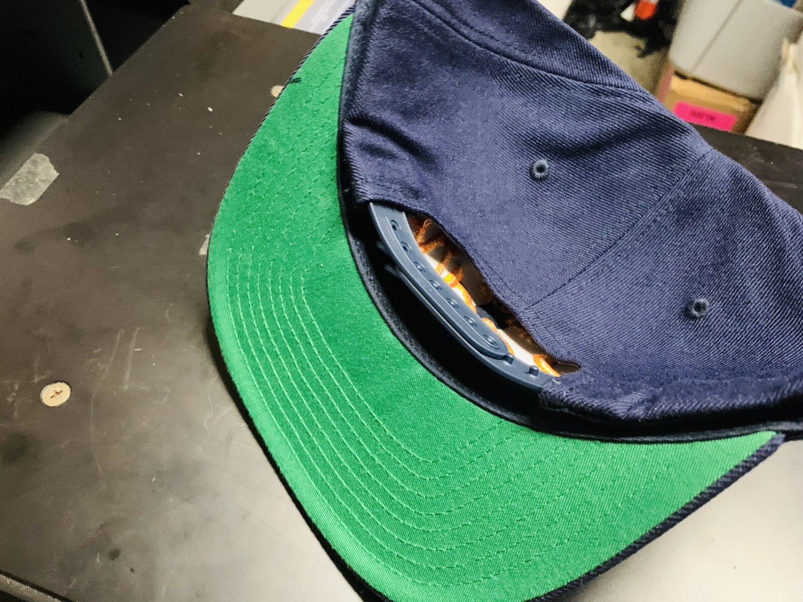 Retro Chicago Bears 6 Panel Snap Back Hat 90s Christmas Vacation Clark Griswold