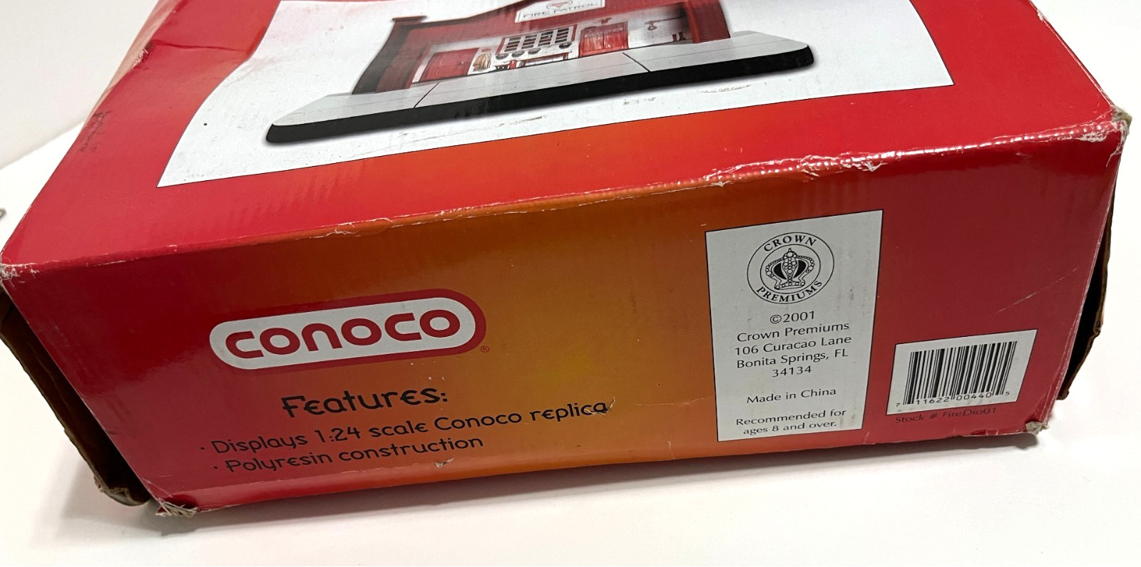 CONOCO Fire Station Patrol Model Crown Vintage Building Premium 2001 Diorama