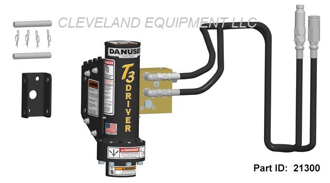 NEW DANUSER T3 FENCE T-POST DRIVER POUNDER ATTACHMENT Skid Steer Loader tee post