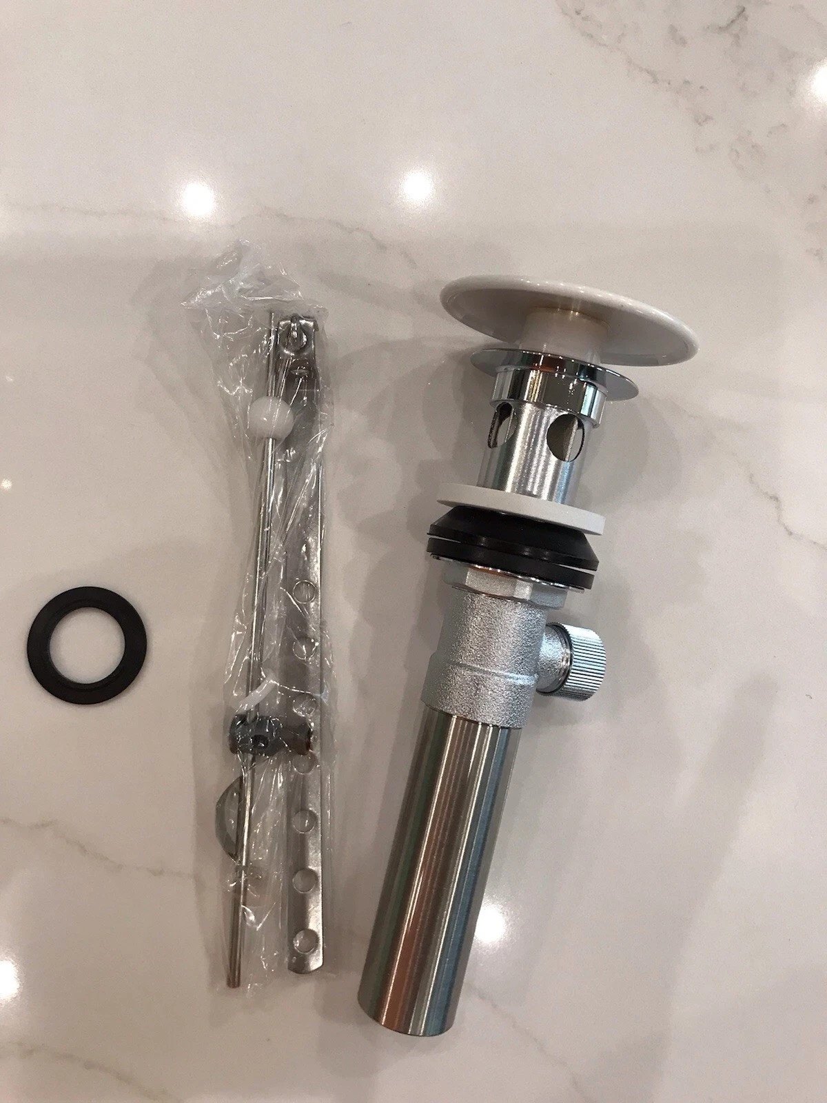 Kohler K-1377123-0 White Enamel Lavatory Bathroom Drain Assembly NEW FREE SHIP