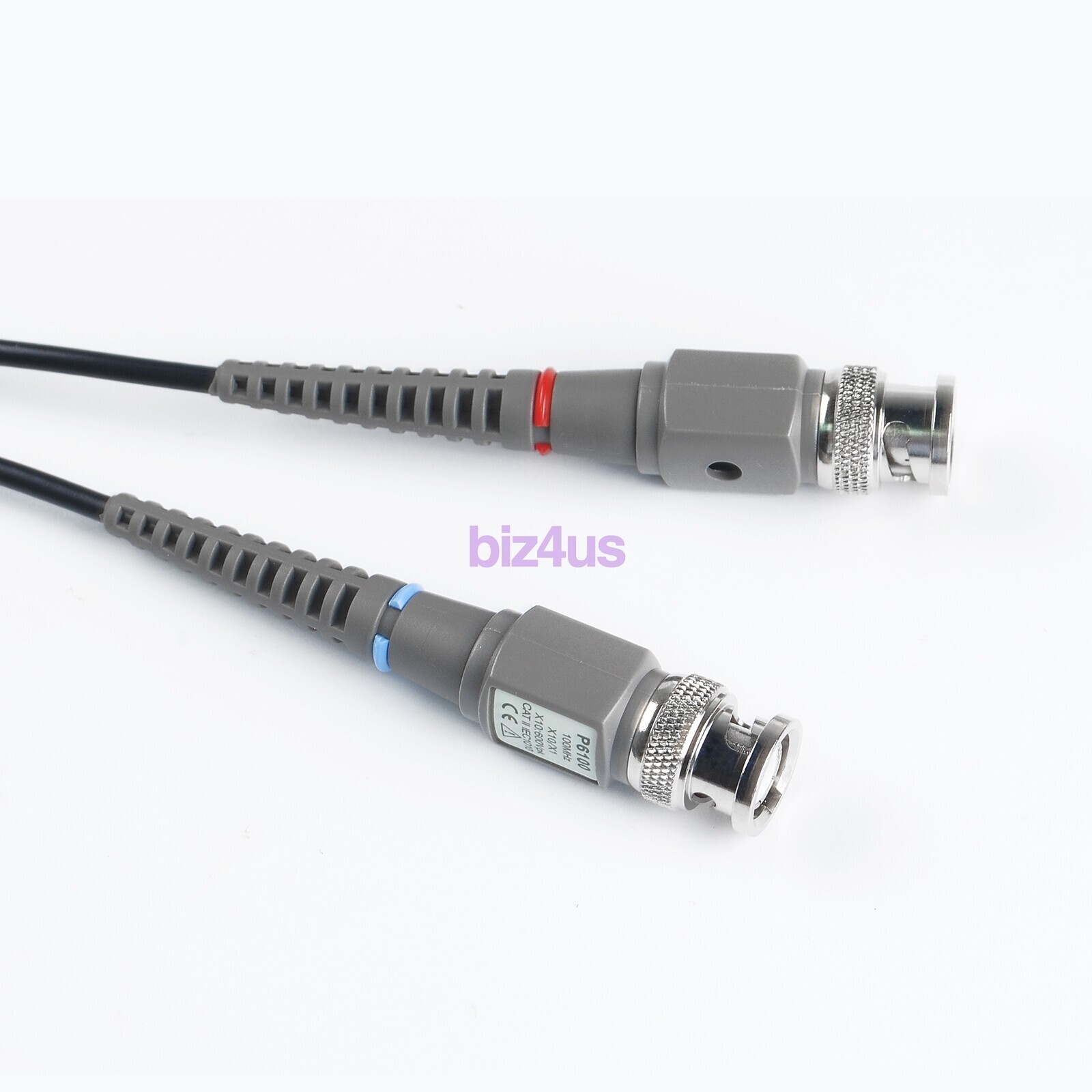 2xFor BNC Oscilloscope Probe Kit P6100 100MHz 1X 10X Precision Scope Clip Probes