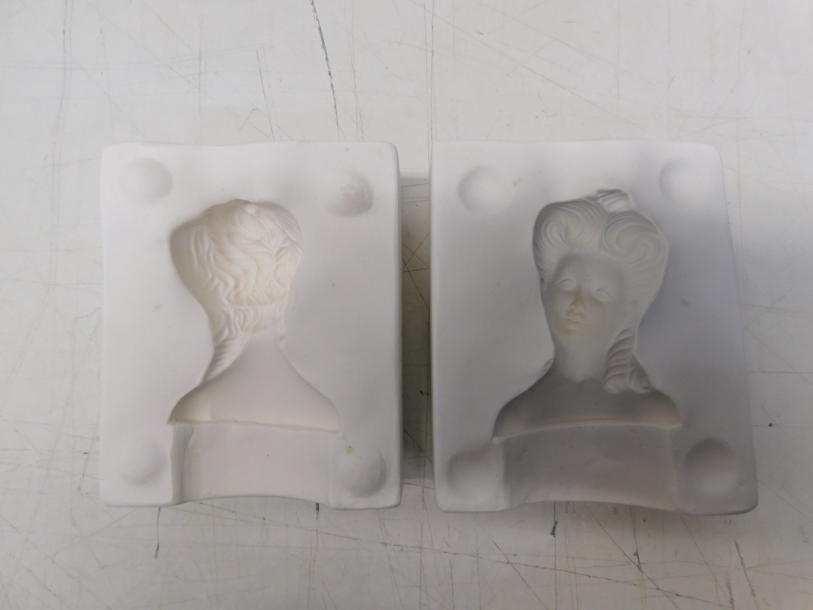 Vintage Unbranded "Female Head Bust" MPN 148 Ceramic Slip Casting Mold #298