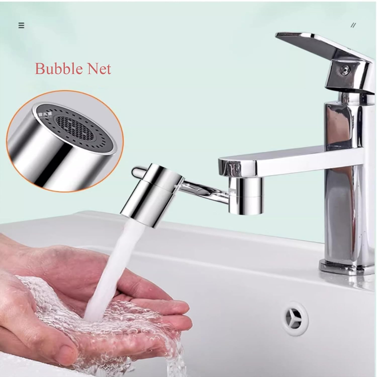 360° Rotating U Shaped Faucet Extender, Universal Faucet, Adjustable Robotic Arm