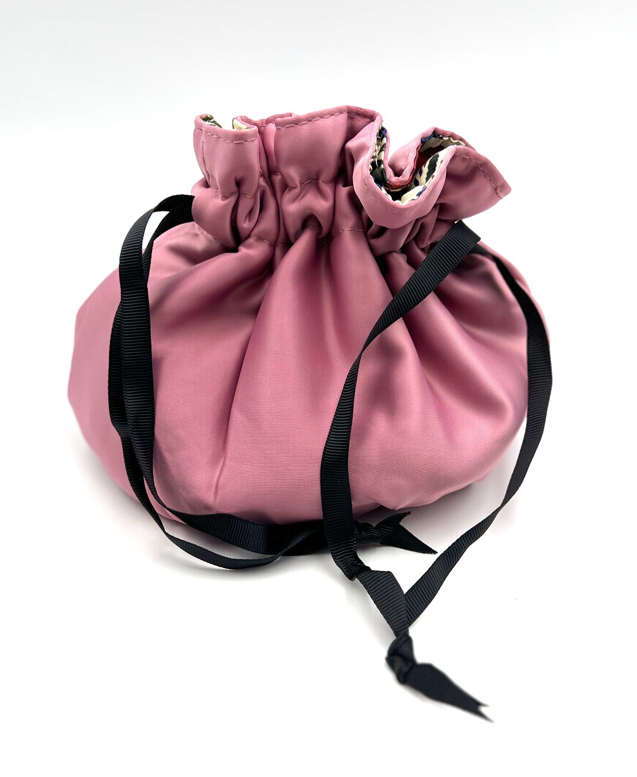 New! Gucci Flora Beauty Cosmetic Bag Drawstring Pouch Clutch ~ Pink