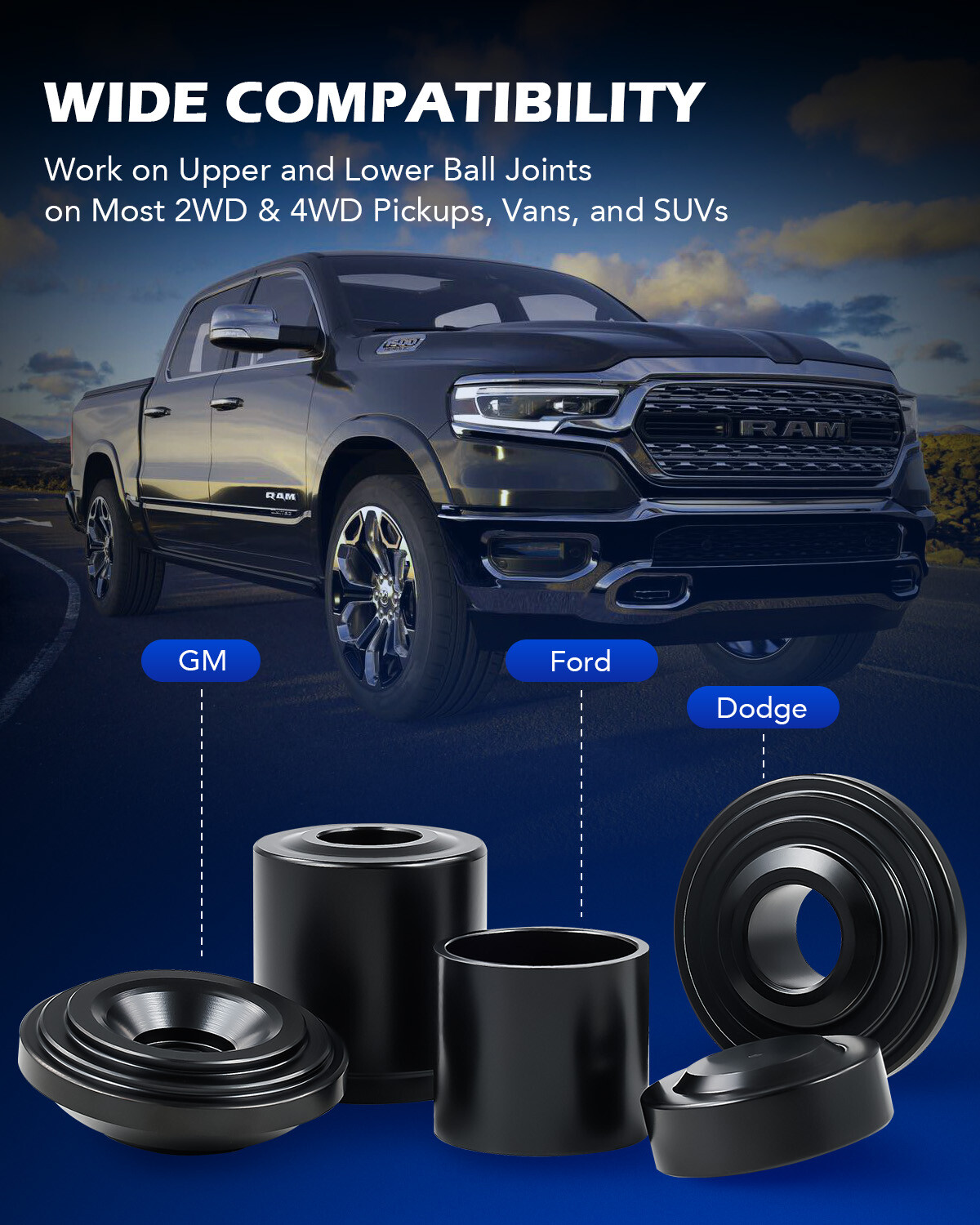 21PC C-PRESS BALL JOINT MASTER SET SERVICE KIT REMOVER INSTALLER 2 4 WD AUTO