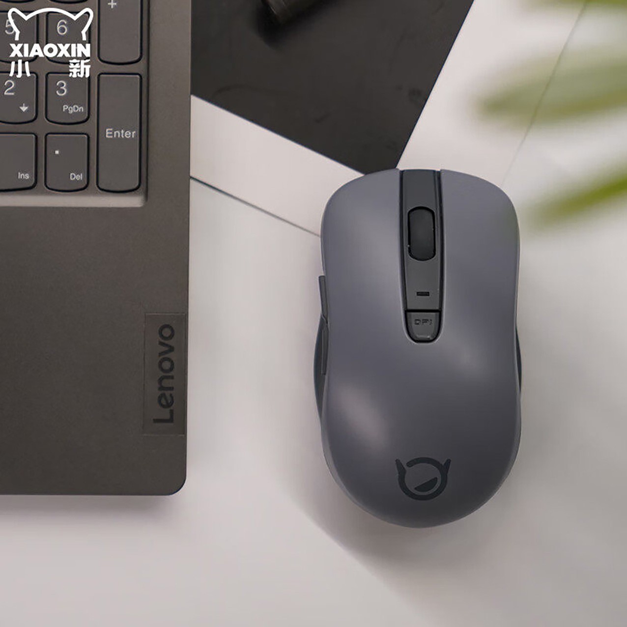 Lenovo Bluetooth 5.0 Wireless Mouse Dual Mode Silent 1600 DPI Optical Ergonomic