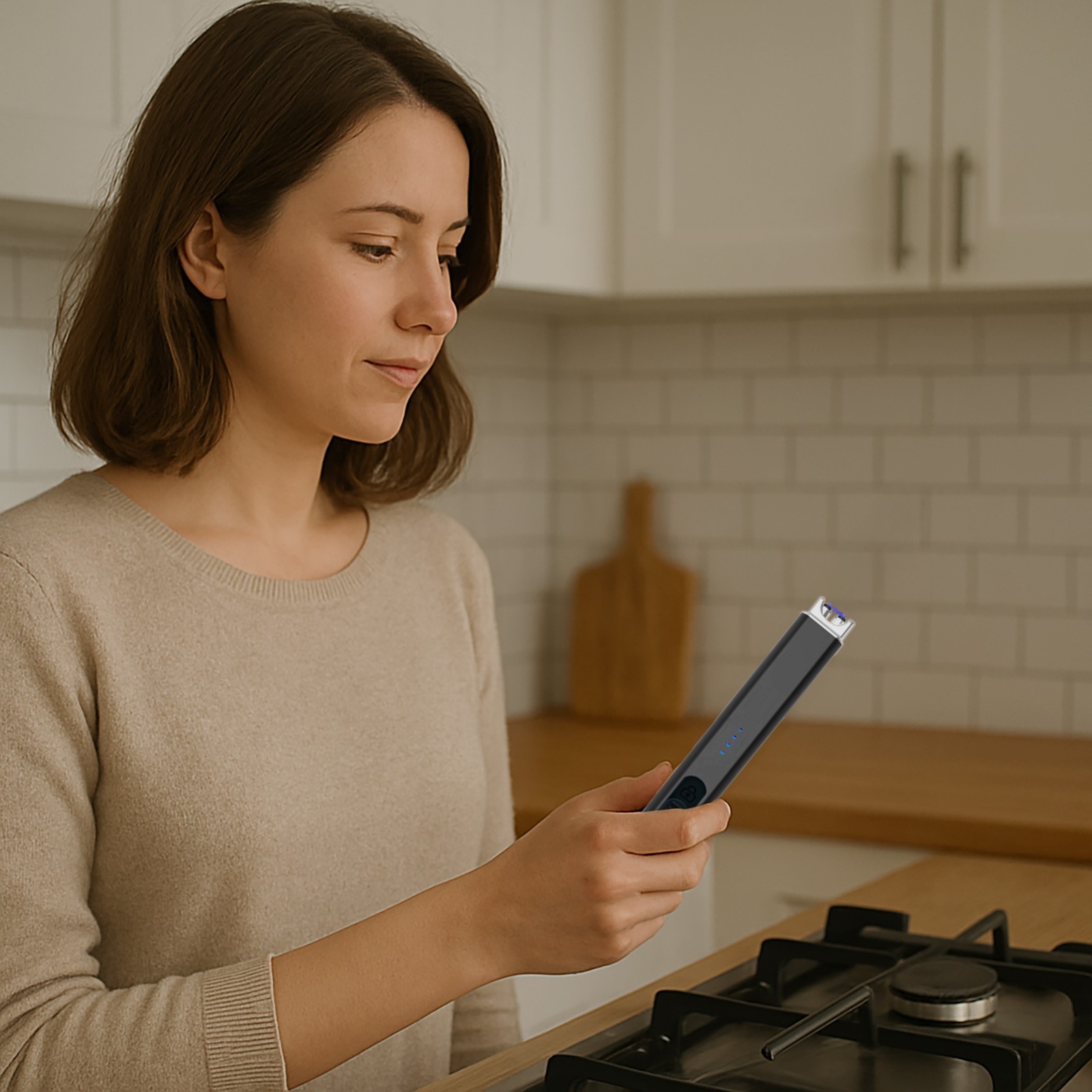 FIGHTSENSE (2PC) Electric Candle Lighter USB Rechargeable Windproof Plasma