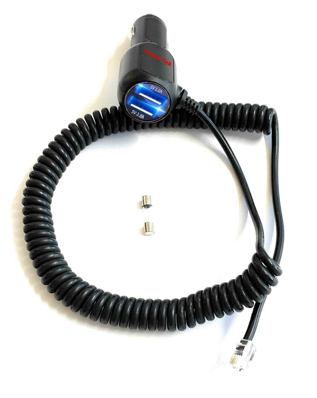 CAR Coiled Power Cord with USB for Escort MAX 360, MAX 360C Radar Detector