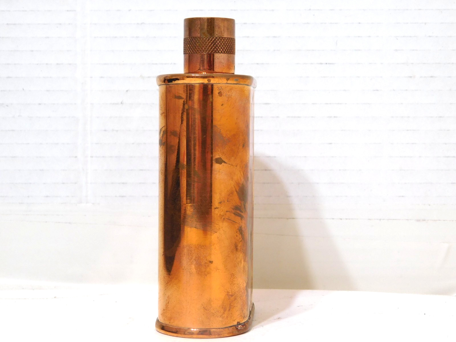 Jacob Bromwell Flask Copper 9oz Stamped