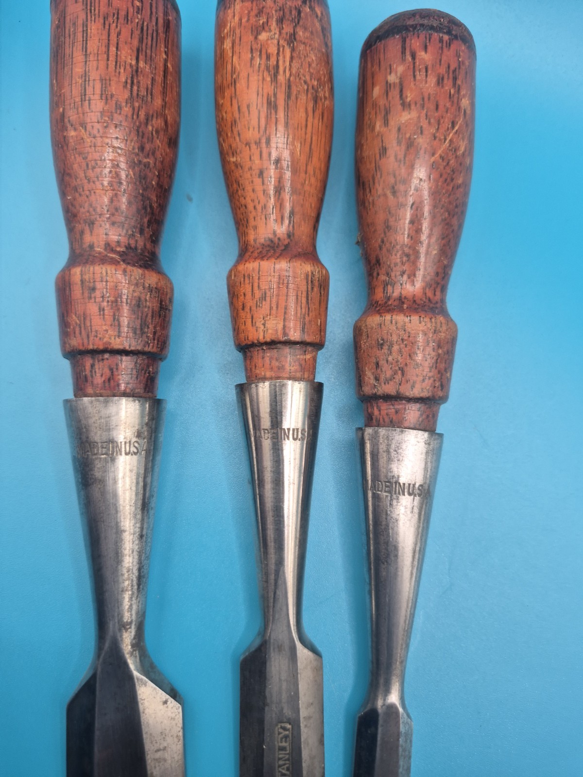 Vintage Stanley 750 Chisels , Set of 3