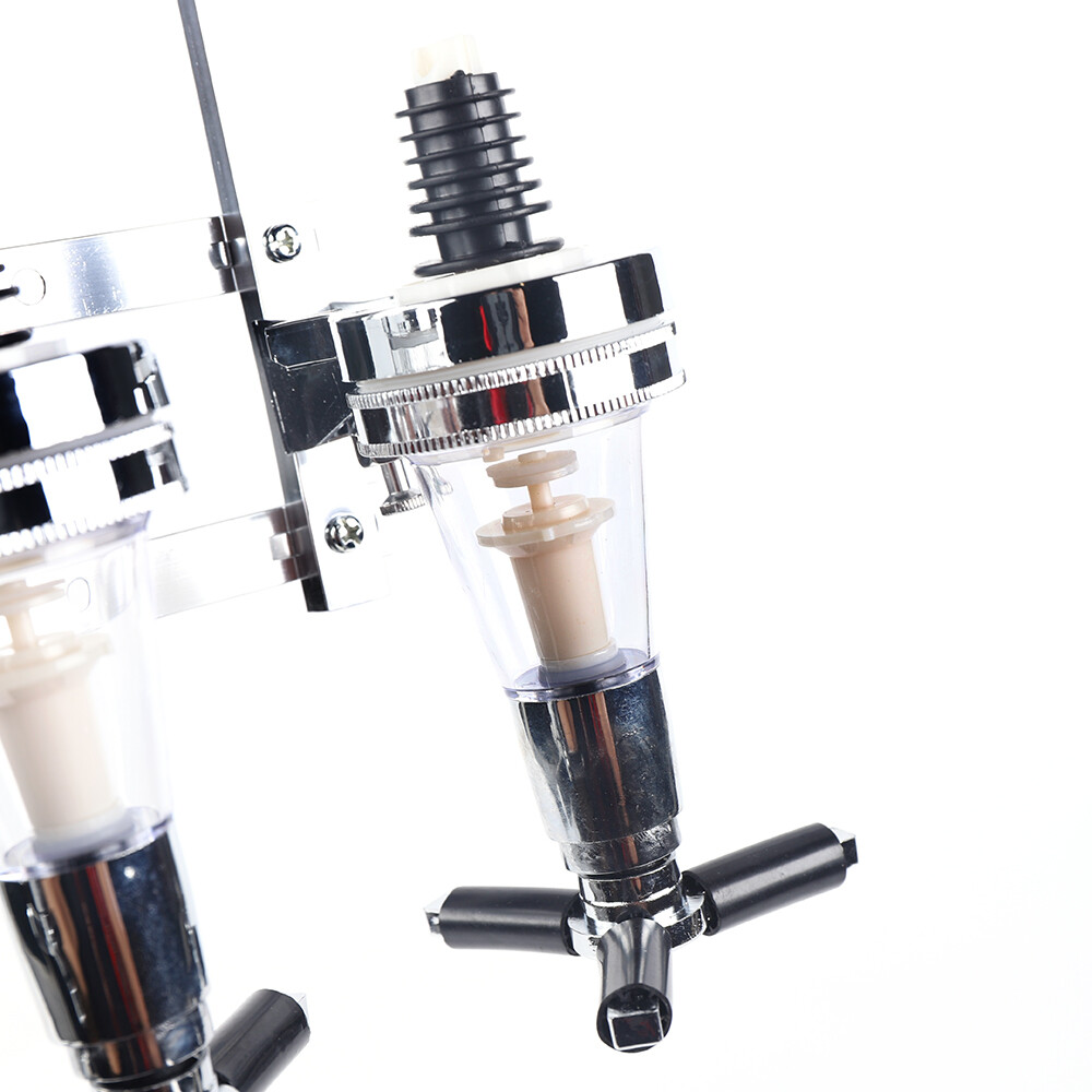 6 Bottle Liquor Dispenser Alcohol Drink Bar Beverage Whiskey Shot Stand Home