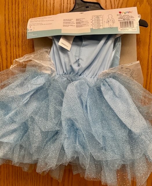 Disney Baby Infant Cinderella Tutu Dress with Cameo Costume, Size (6-12M), New