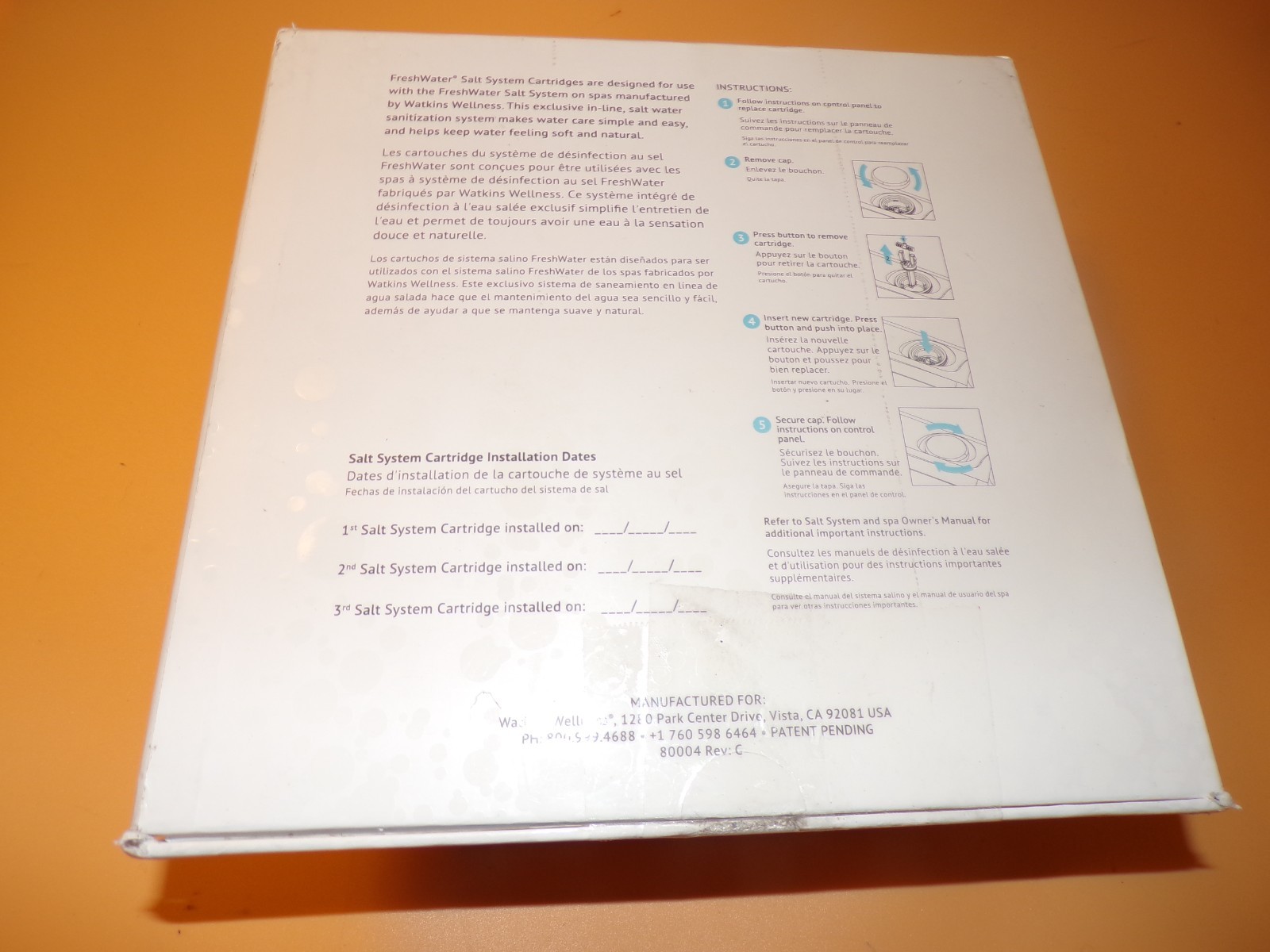 Genuine FreshWater Salt System Cartridges (open 3 Pack) 12 Month Supply #80004