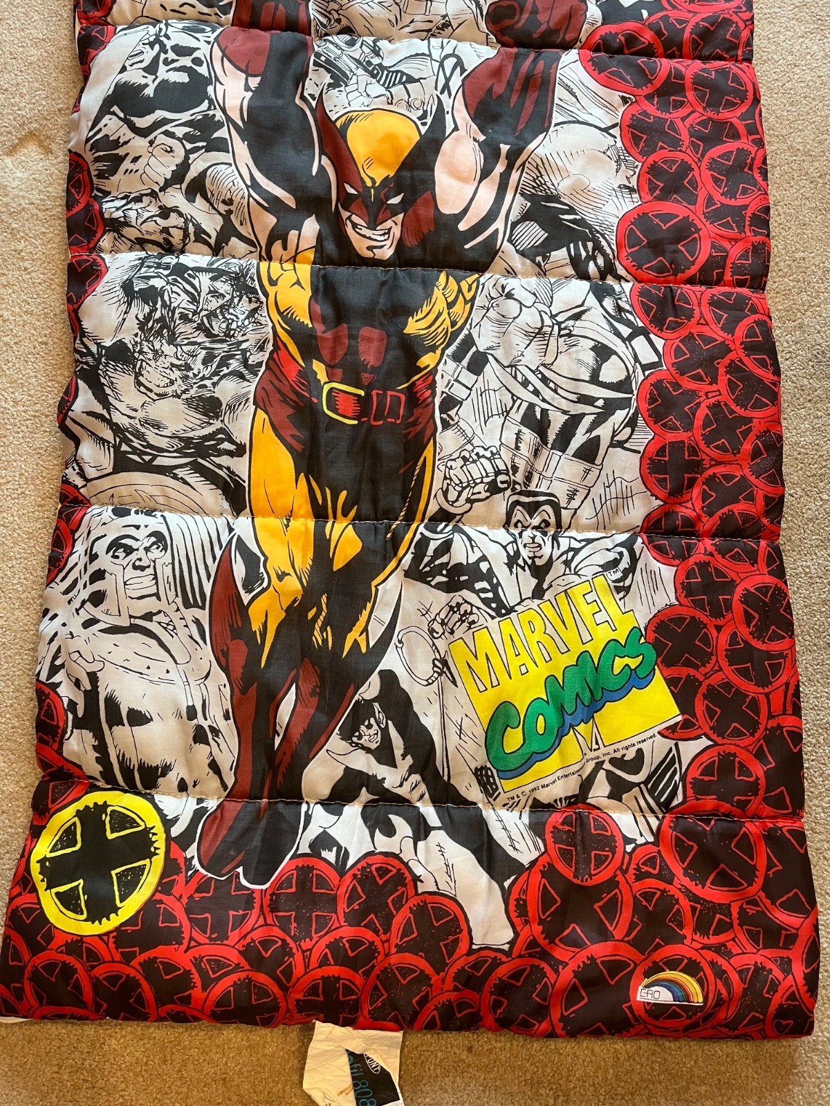 Rare Vintage The Uncanny X-Men Marvel Youth Sleeping Bag