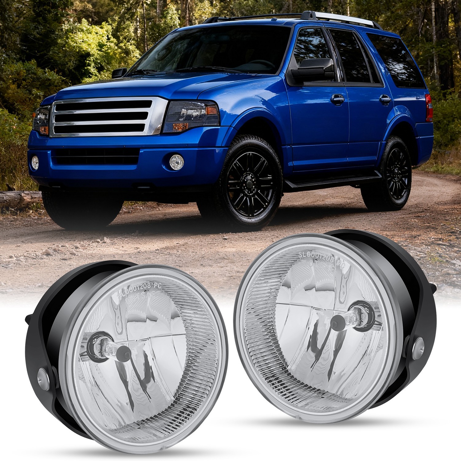 Nilight Fog Lights Assembly for 2007-2014 Ford Expedition 2008-2011 Ford Ranger