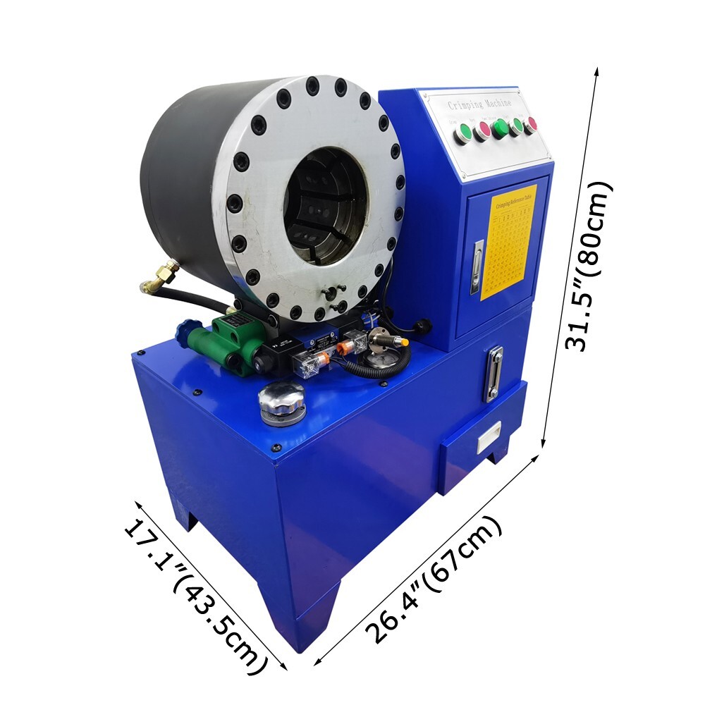 Electric Hose Crimper High Pressure Hydraulic Hose Crimping Machine 10 Sets Dies