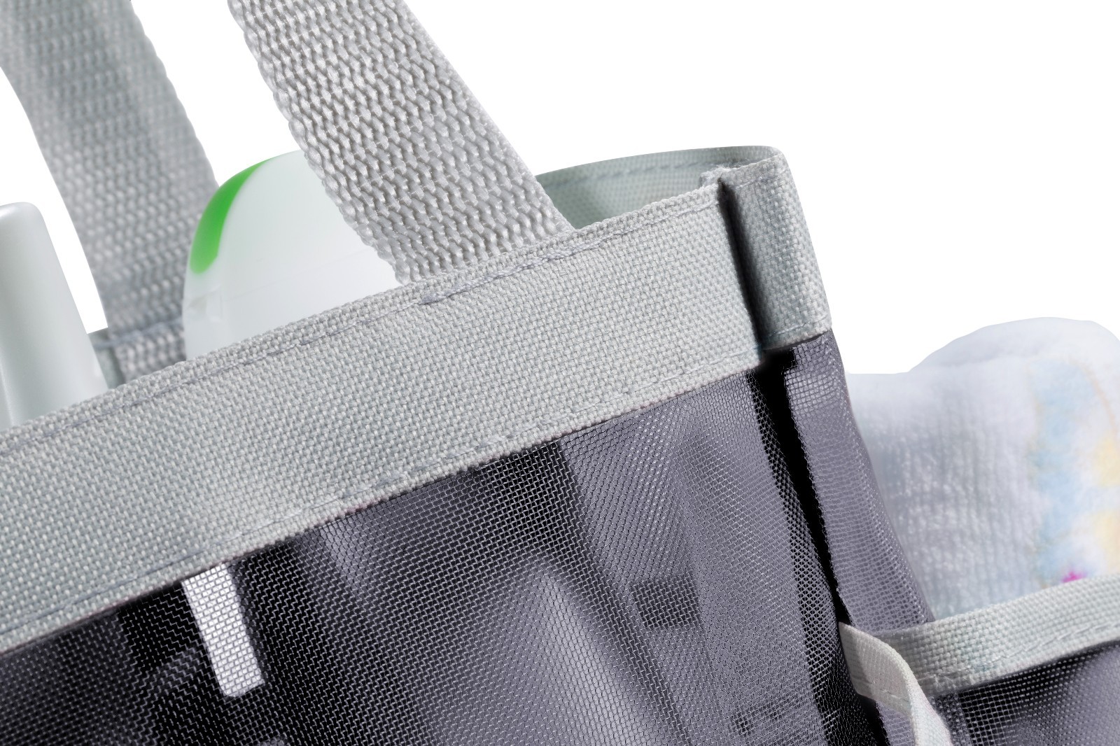 7 Pocket Mesh Shower Caddy Tote - Great for College and Gym | Assorted Colors