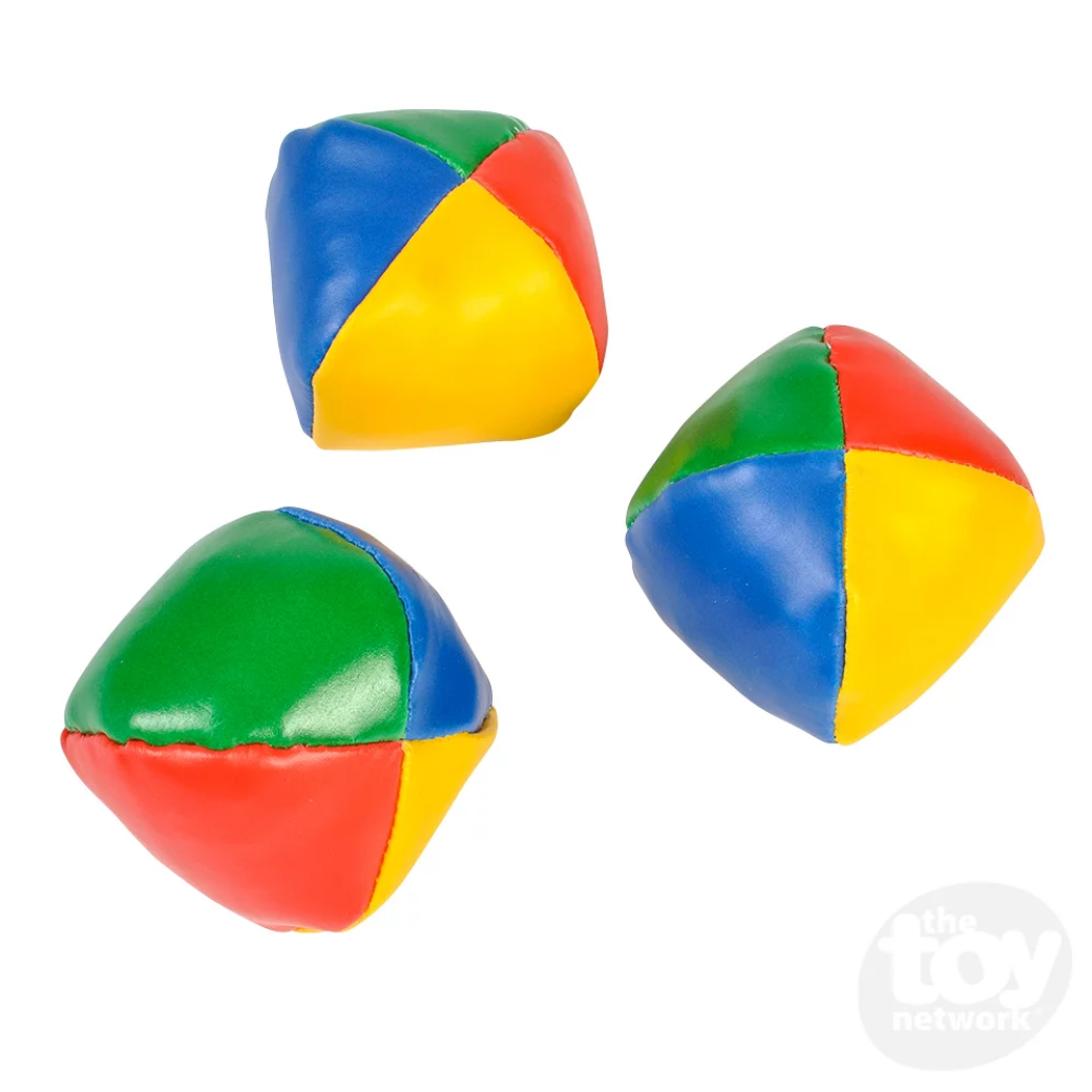 Set of 3 LEARN TO JUGGLE BALLS Juggling Bean Bag BALL w/ INSTRUCTIONS