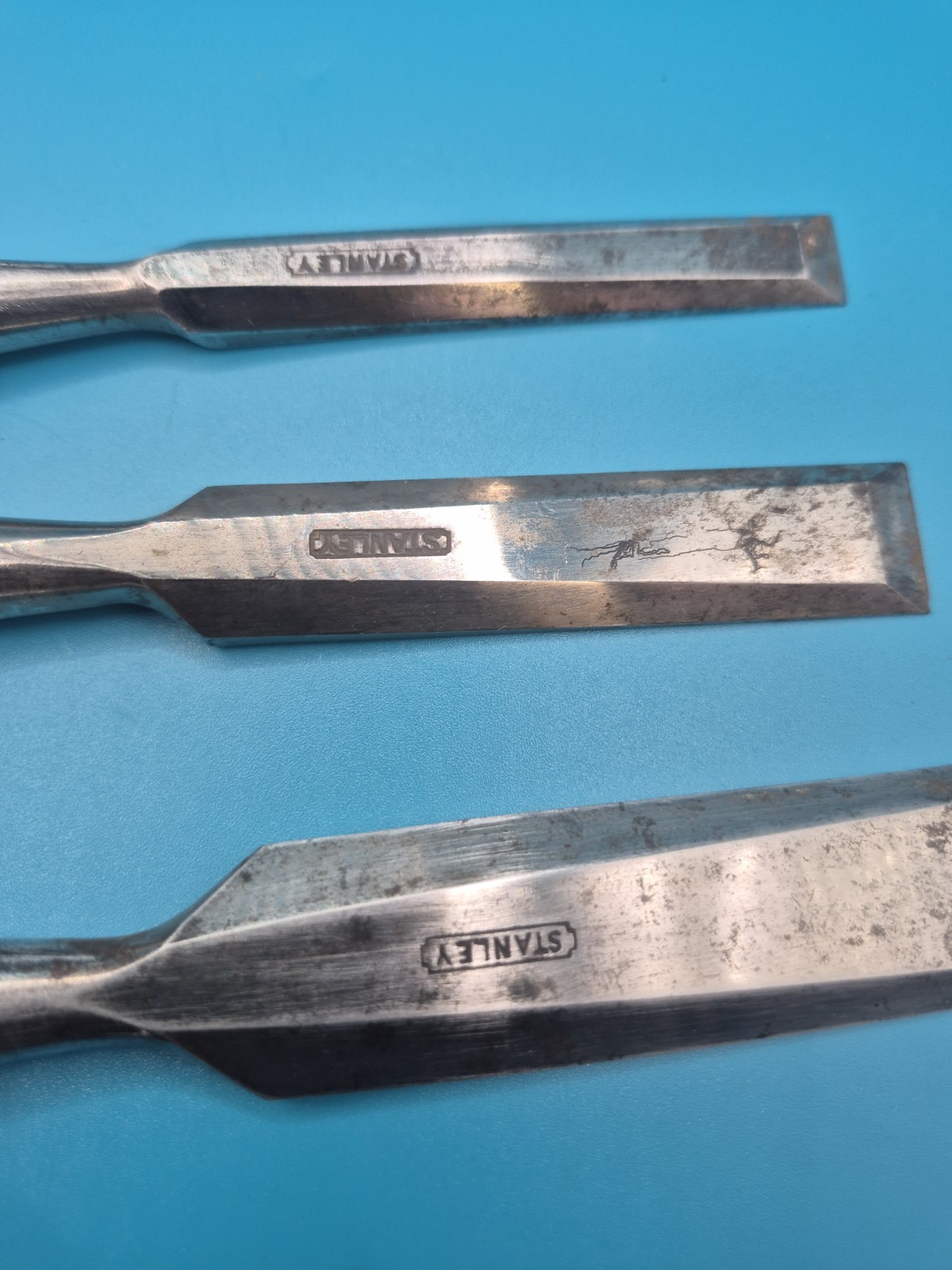 Vintage Stanley 750 Chisels , Set of 3