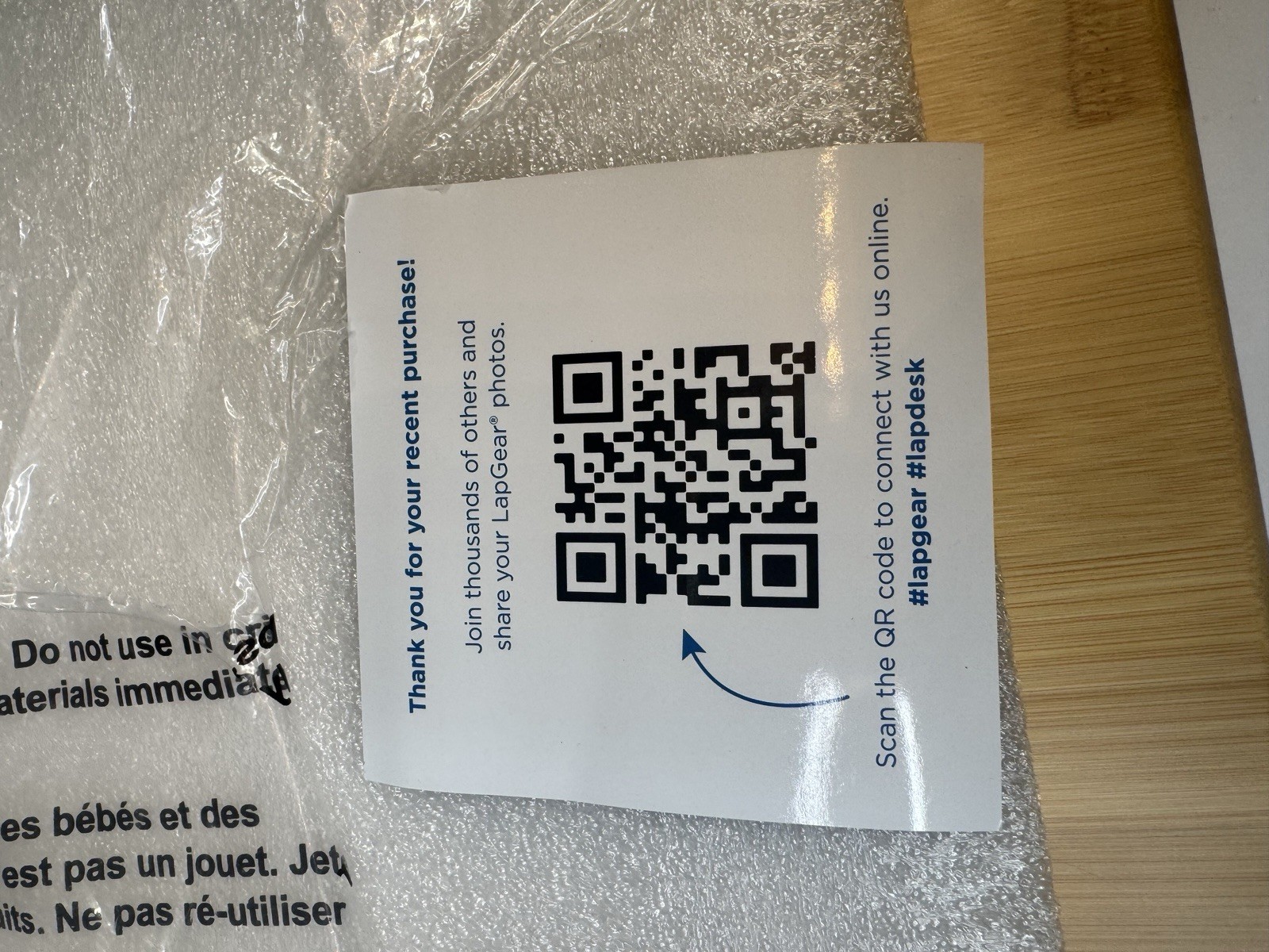 Wishacc Portable Bamboo Lap Desk Laptop Stand Working w/Handle Home Office Wood