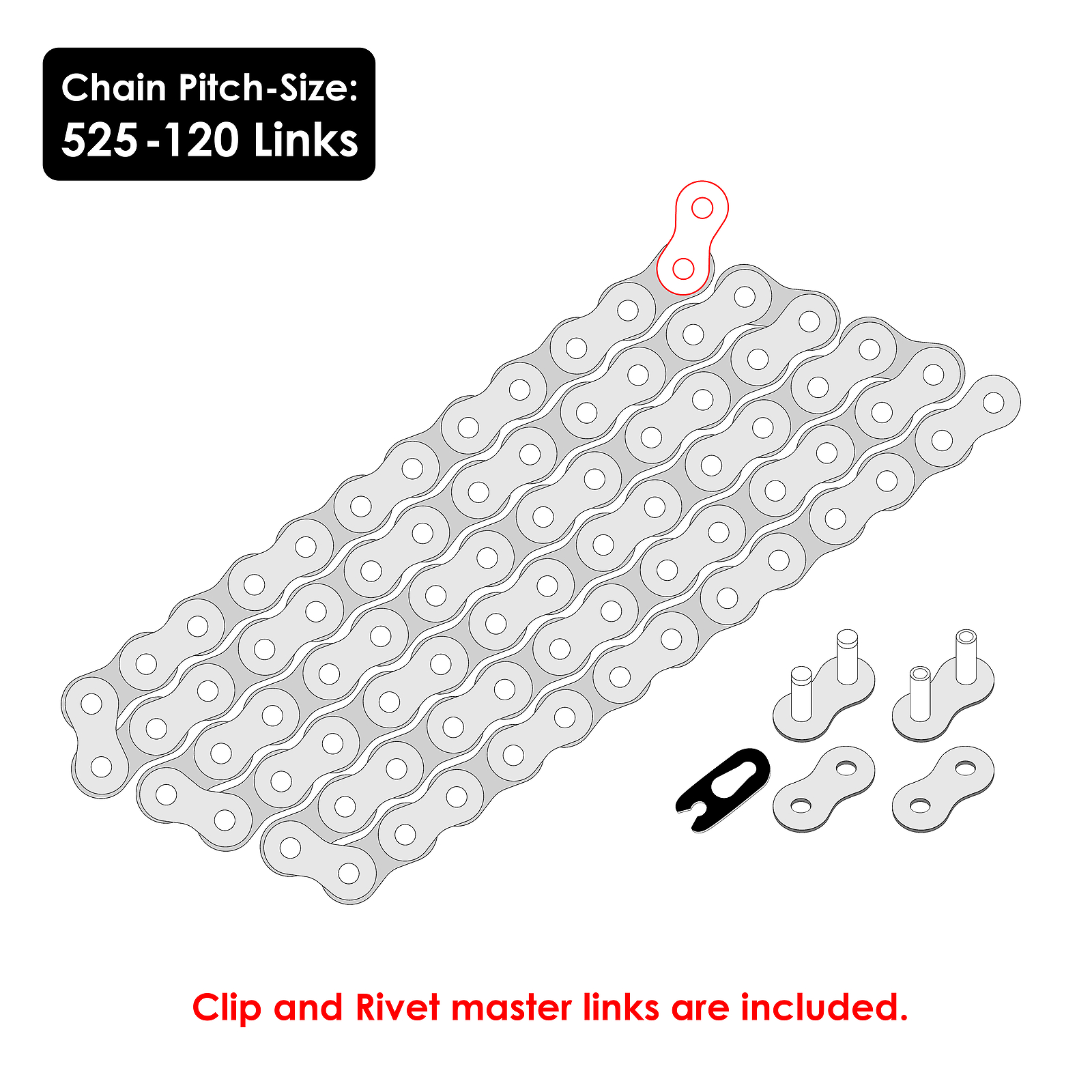 Black Drive Chain for Honda CB750 Nighthawk 750 1991-2003