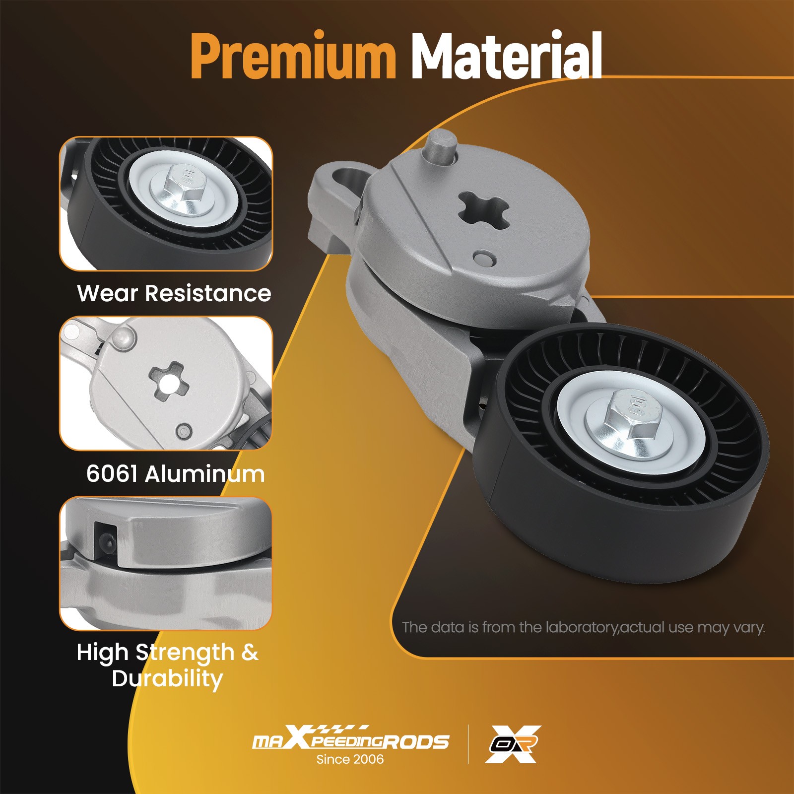 Drive Belt Tensioner Assembly w/ Pulley For Toyota Camry RAV4 2012-2017 2.5L