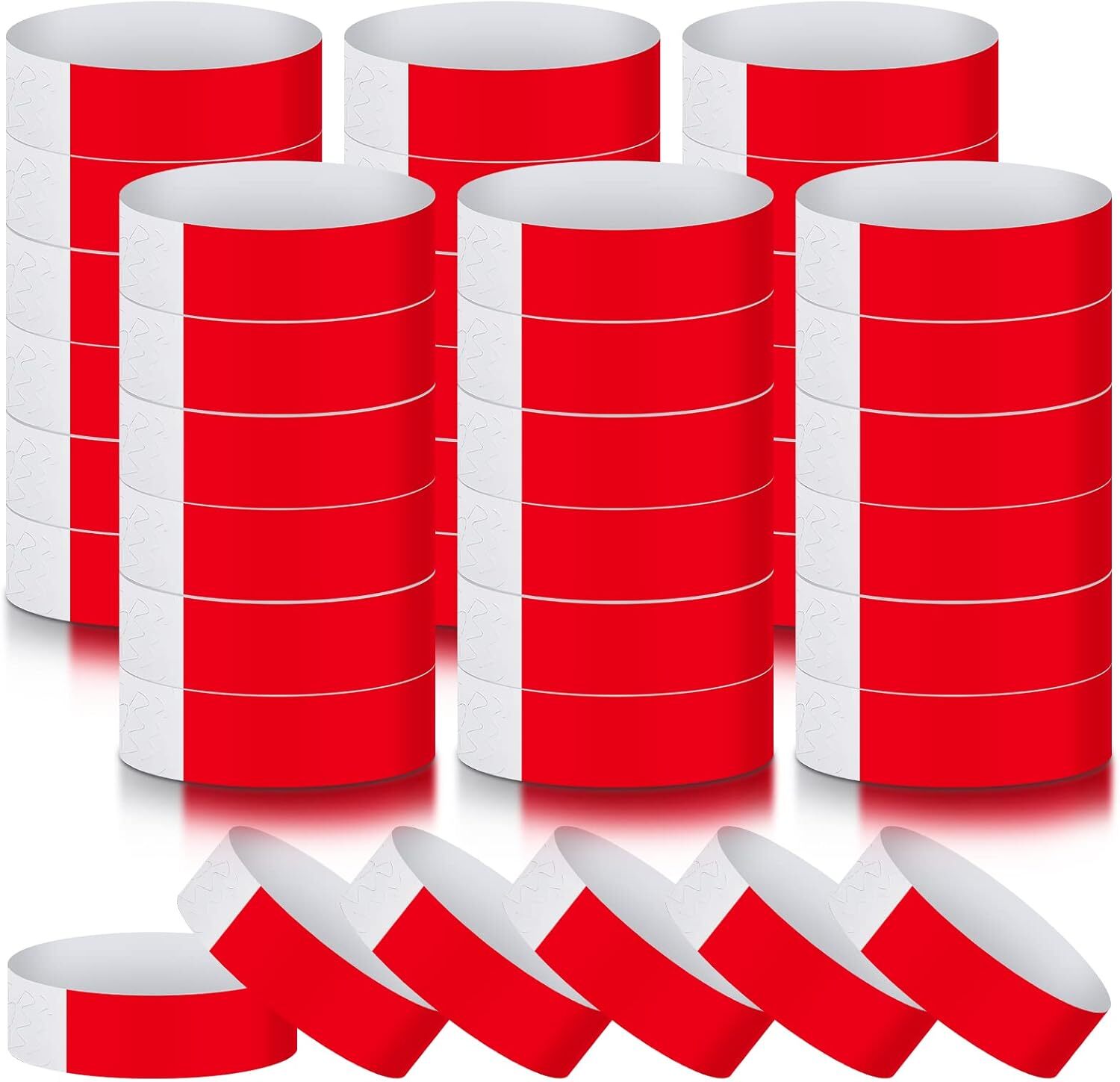 600 Pcs Paper Wristbands Identification Armbands for Concert Events Entrance