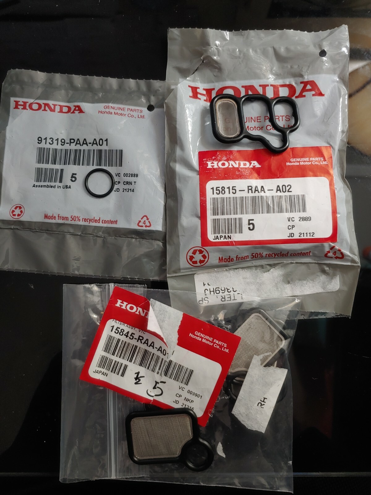 Honda Genuine OEM I-VTEC Spool Valve Gasket Kit K-Series CIVIC SI RSX TSX