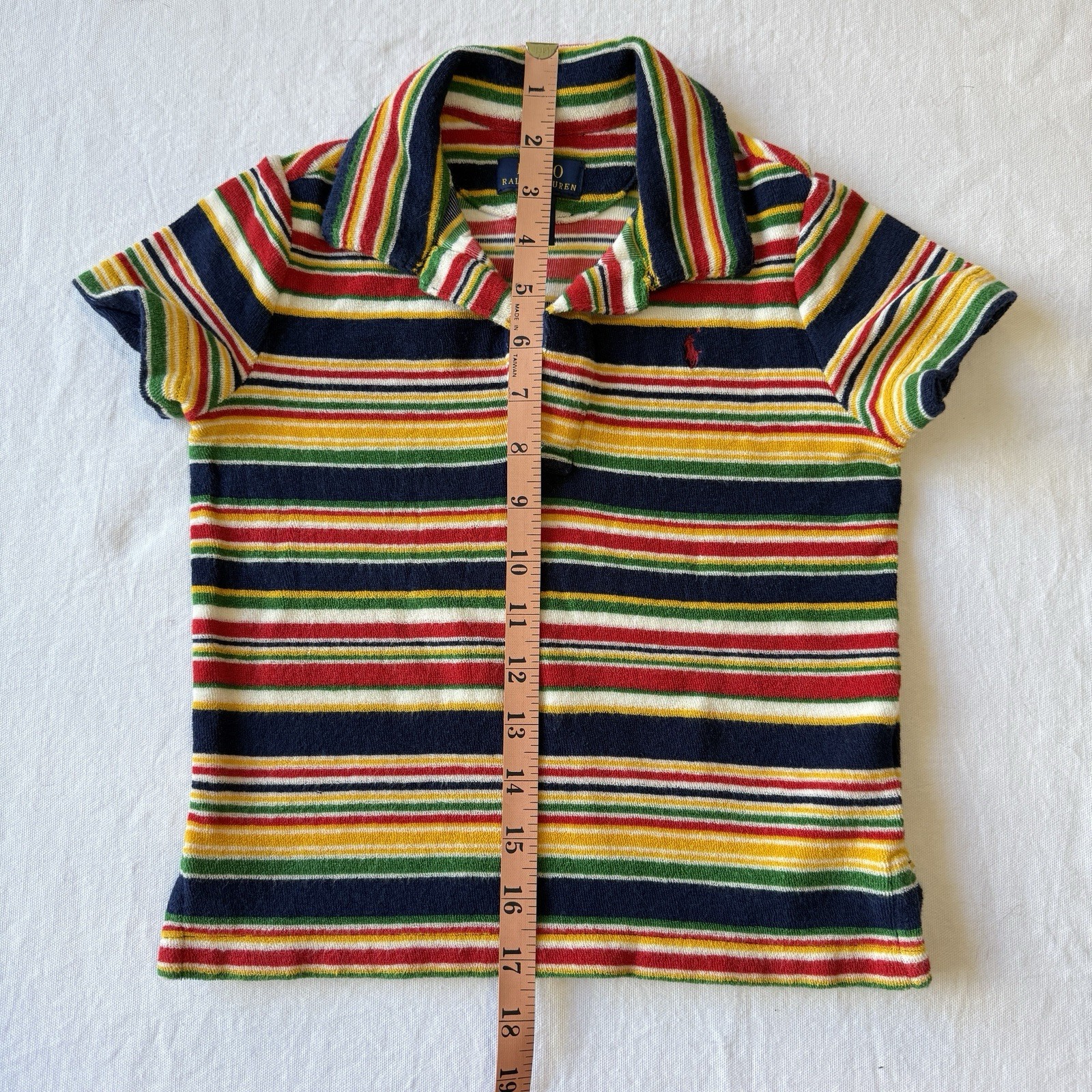 Polo Ralph Lauren Kids Toddler striped cotton terry polo shirt and shorts set