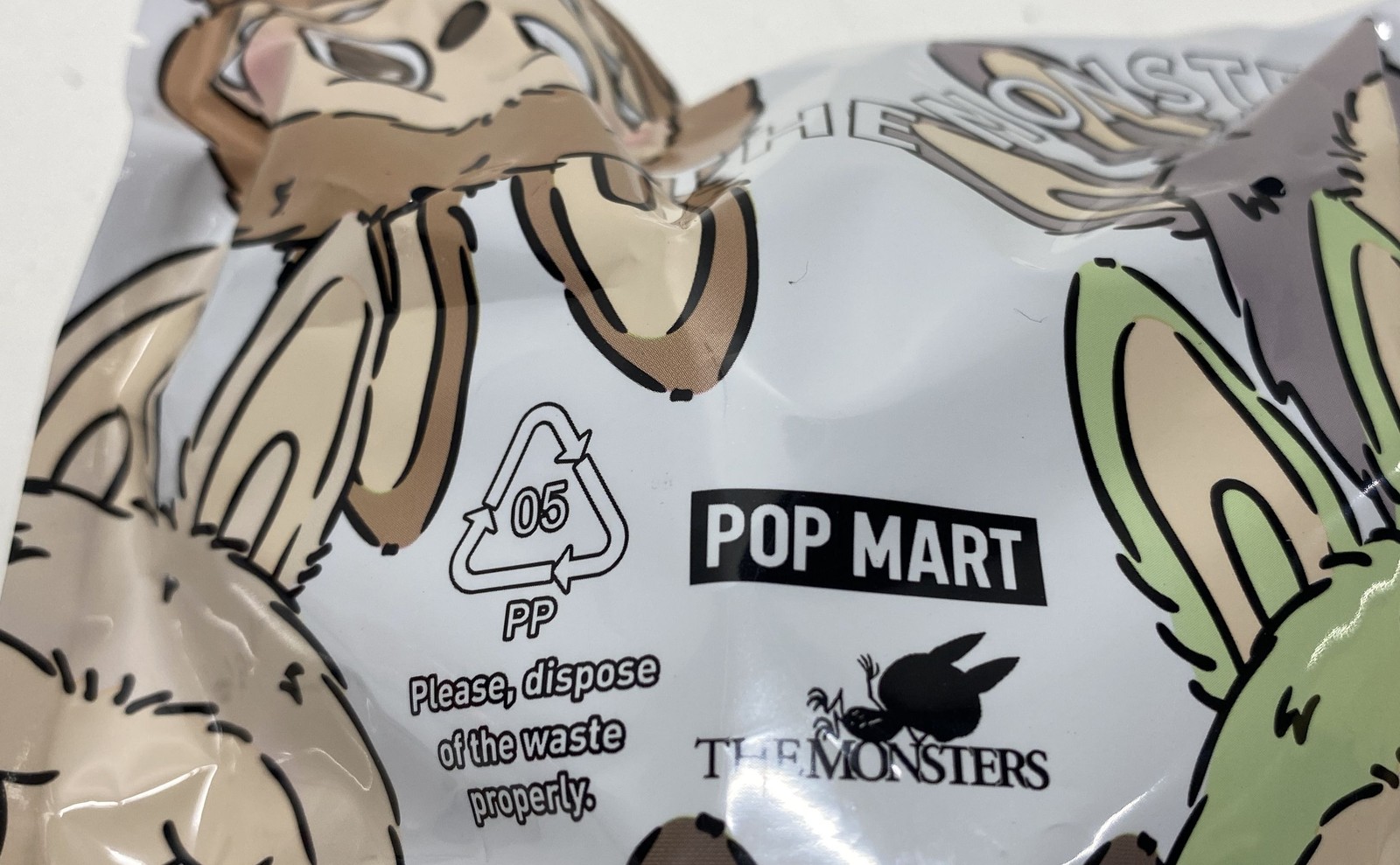 Cartoon Pop Mart Colorful PP Toy