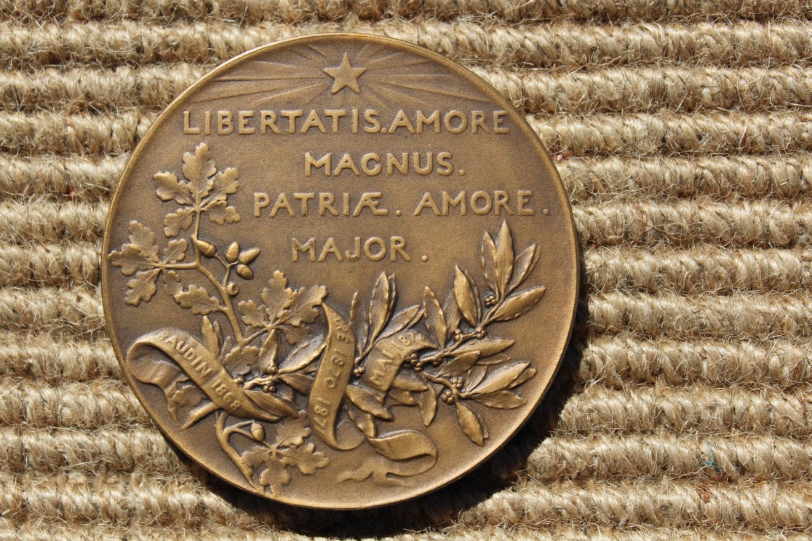 Art Medals Bronze LEON. GAMBETTA O. Roty - Beautiful FINE Condition