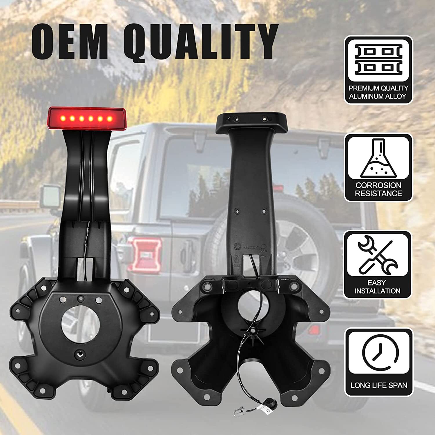 New Spare Tire Holder Mounting Bracket For Jeep Wrangler JK 2007-2018 68048581AA