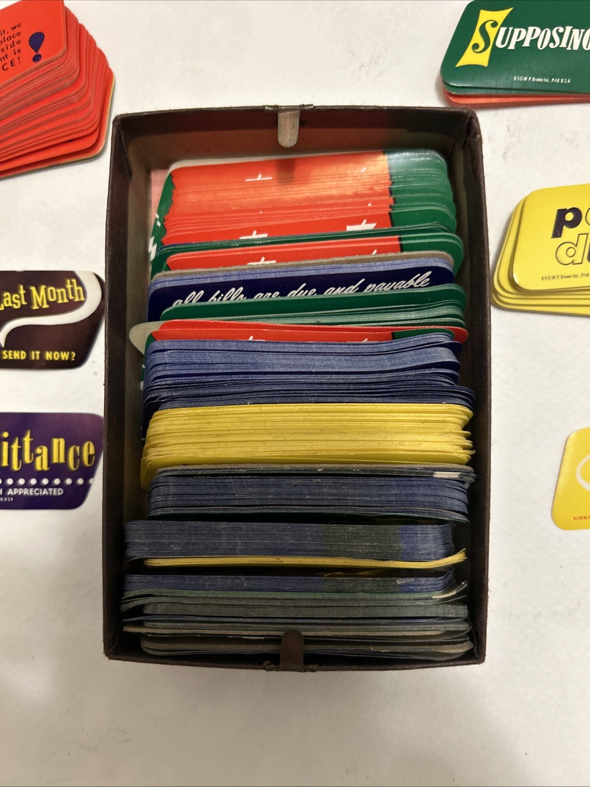 Vintage 1950's Past Due Bill Reminders - Dozens Lick & Stick Style Labels - NOS!