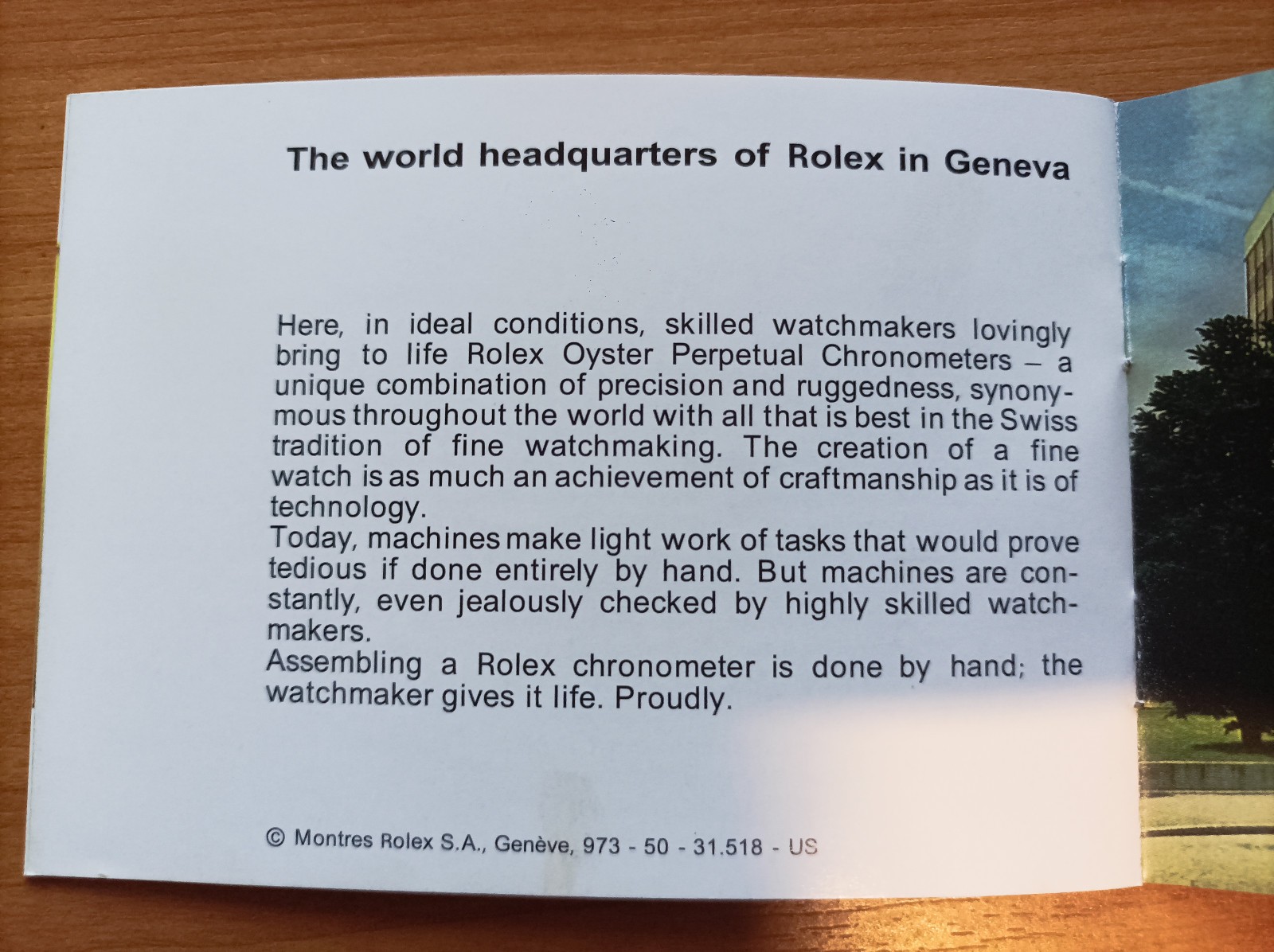 Rolex Day-Date manual booklet english No 976-50-31.518-US rare item