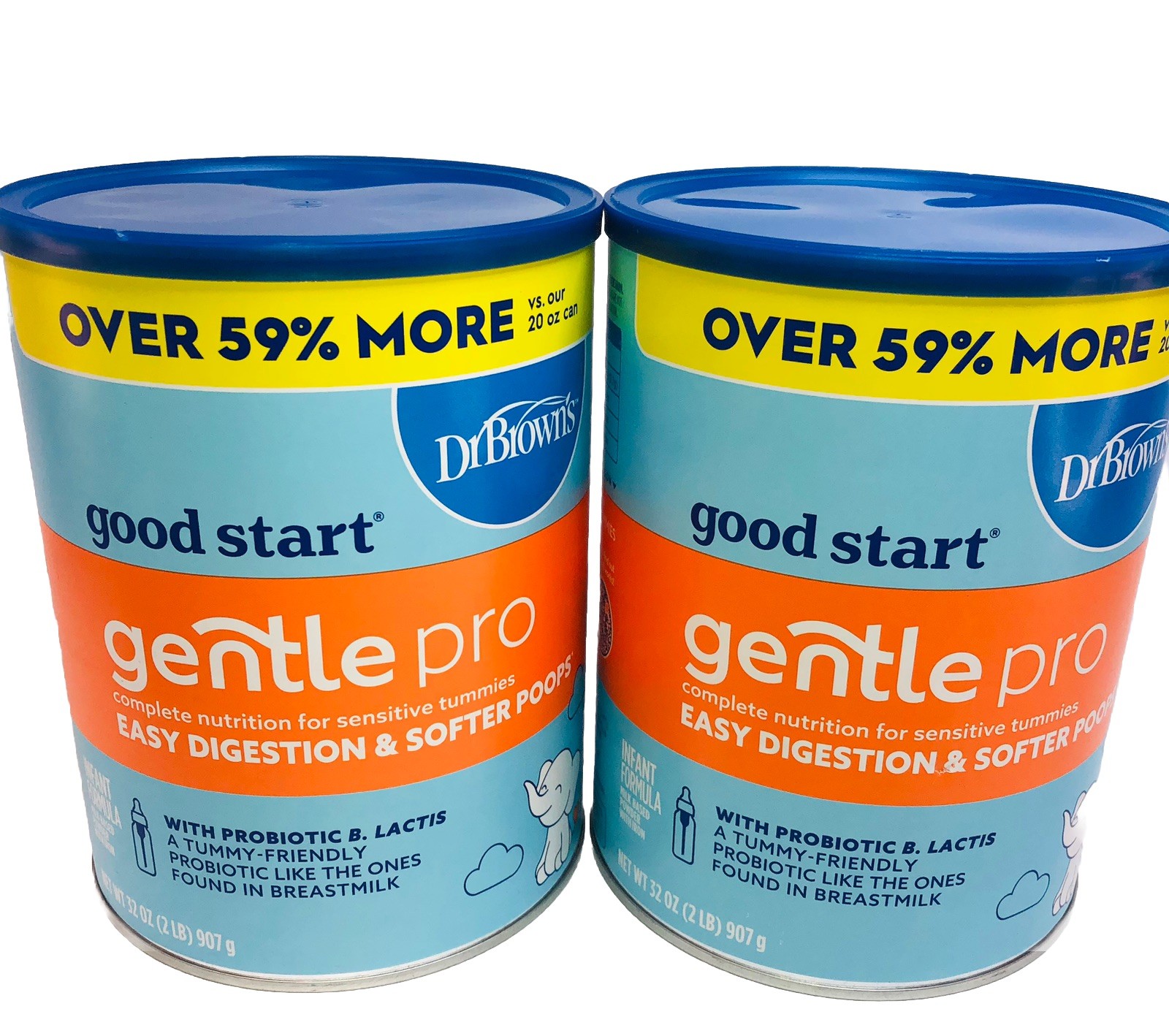 2  Good Start Dr. Brown’s Gentle Pro Baby Powder For Sensitive  32 Oz